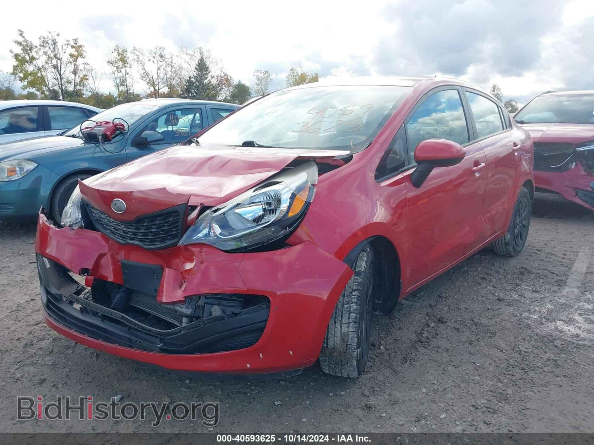 2012 KIA RIO - VIN: KNADM4A33C6077367 - Фото 2
