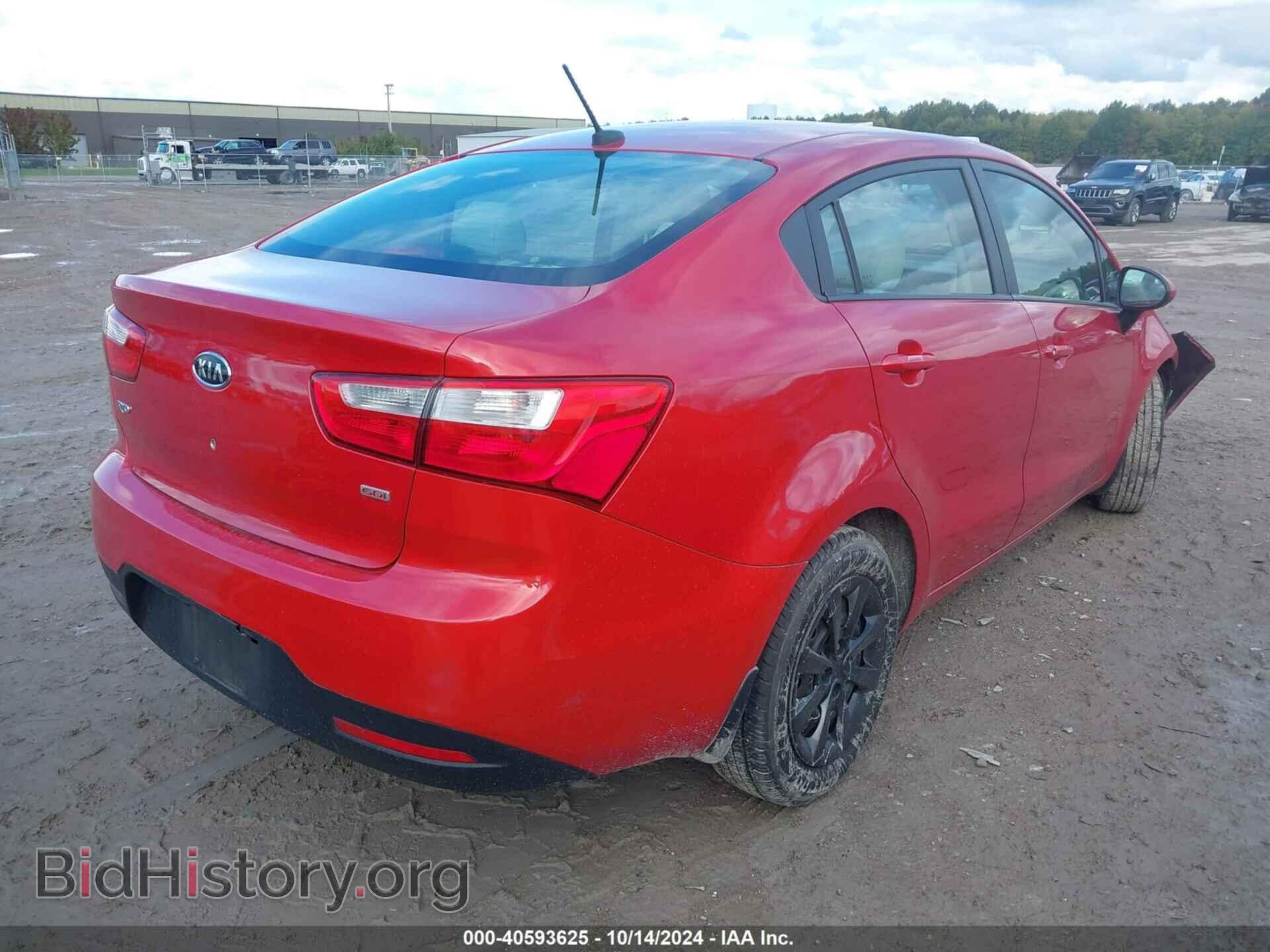 2012 KIA RIO - VIN: KNADM4A33C6077367 - Фото 4