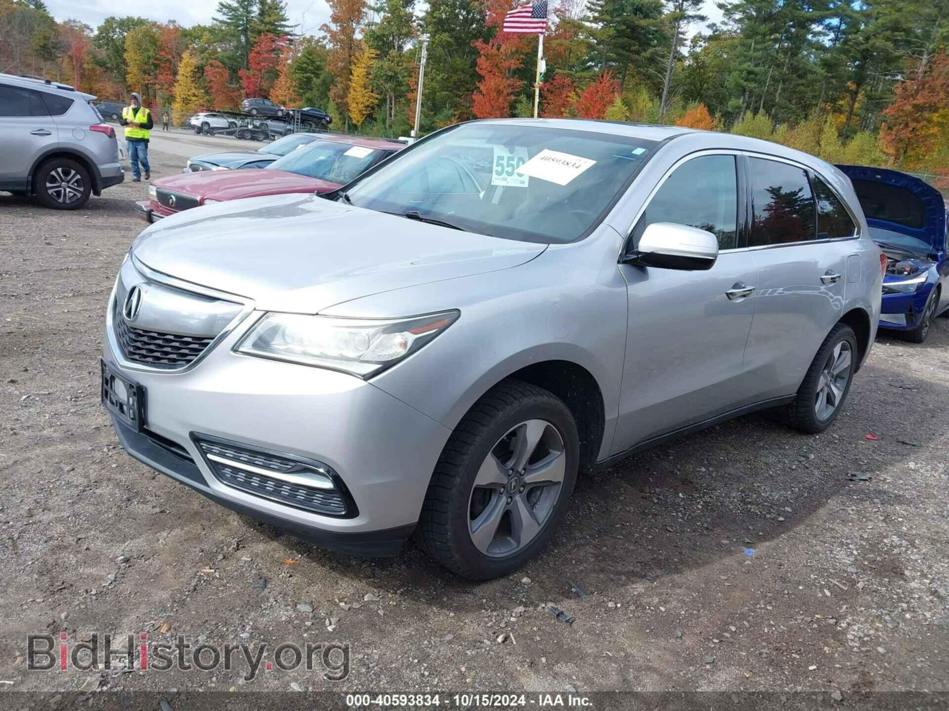 2014 ACURA MDX - VIN: 5FRYD4H26EB016389 - Фото 2