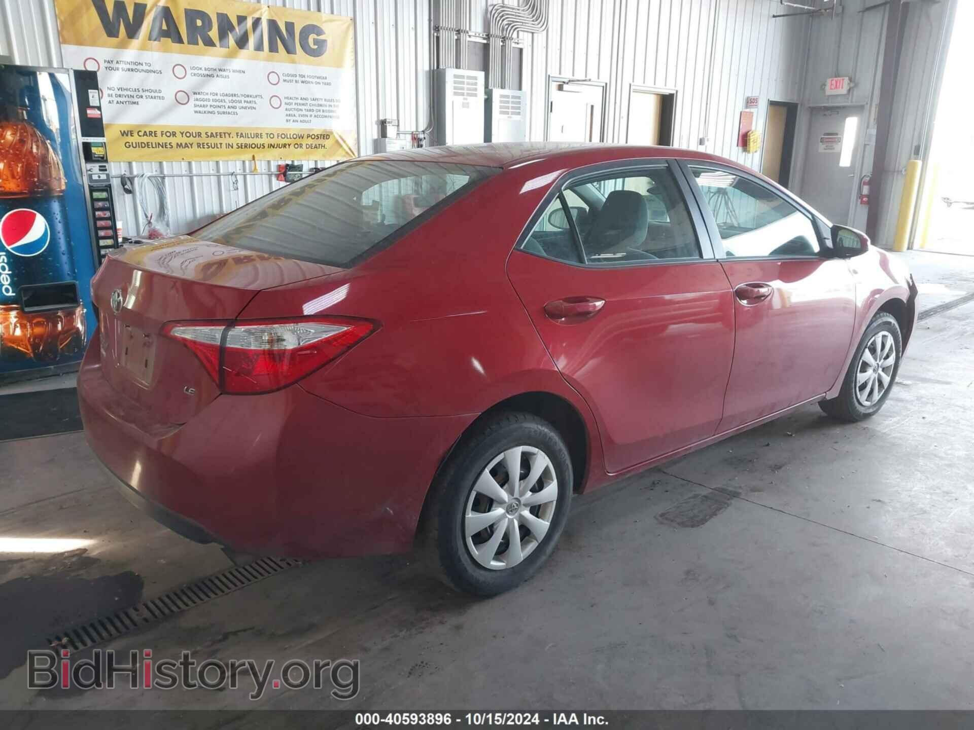 2014 TOYOTA COROLLA - VIN: 5YFBURHEXEP150275 - Фото 4