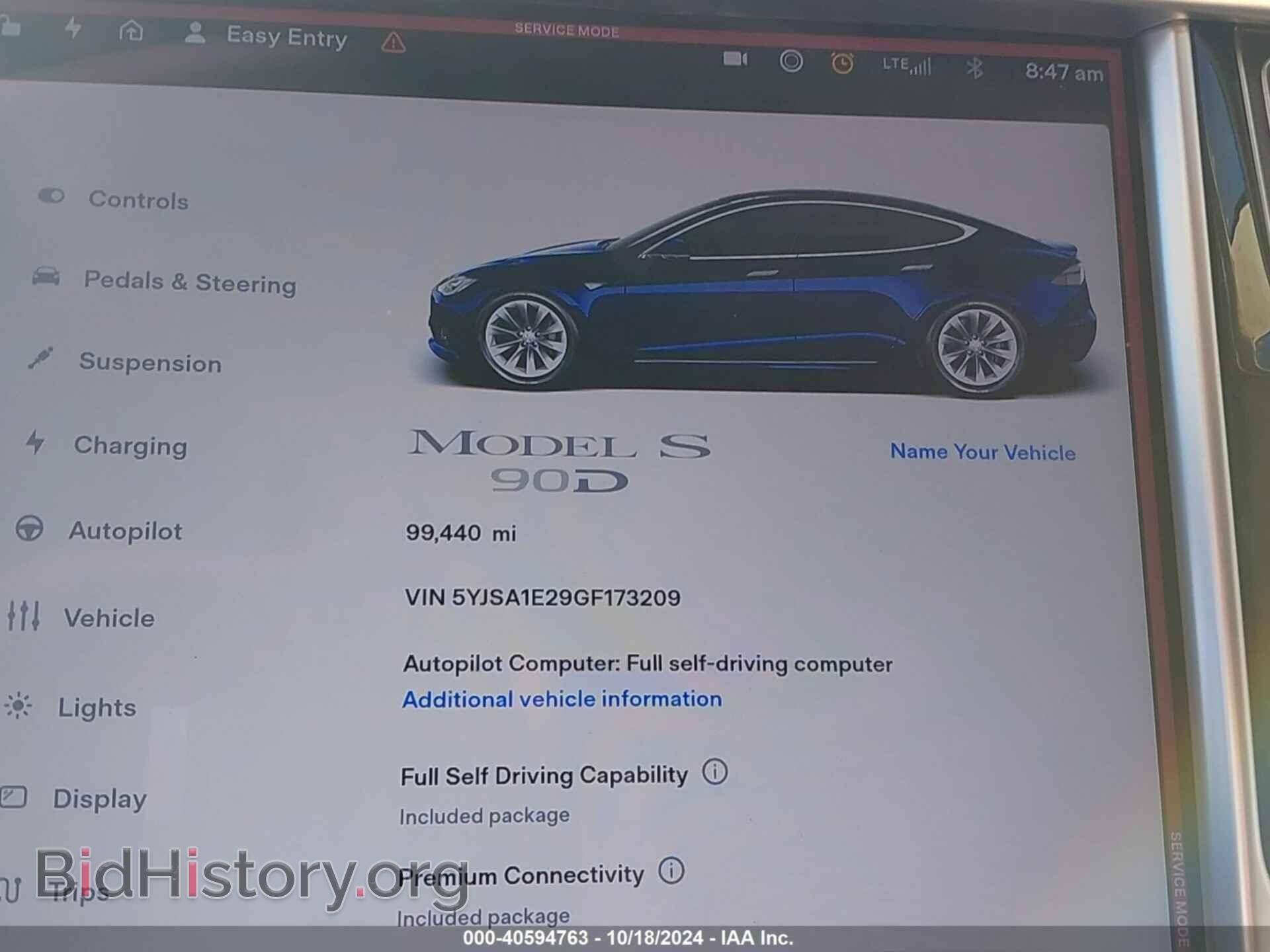 2016 TESLA MODEL S - VIN: 5YJSA1E29GF173209 - Фото 15