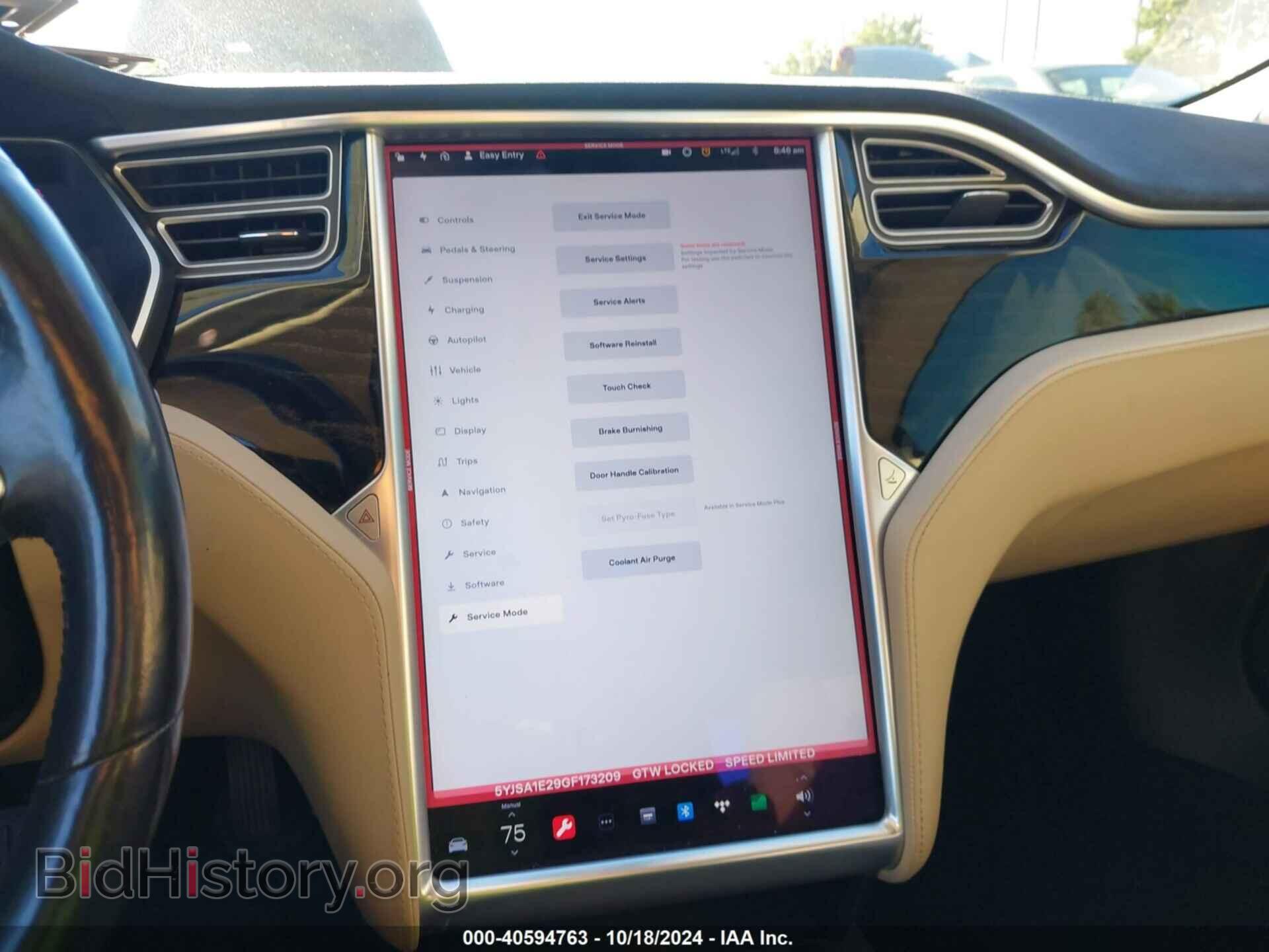 2016 TESLA MODEL S - VIN: 5YJSA1E29GF173209 - Фото 18