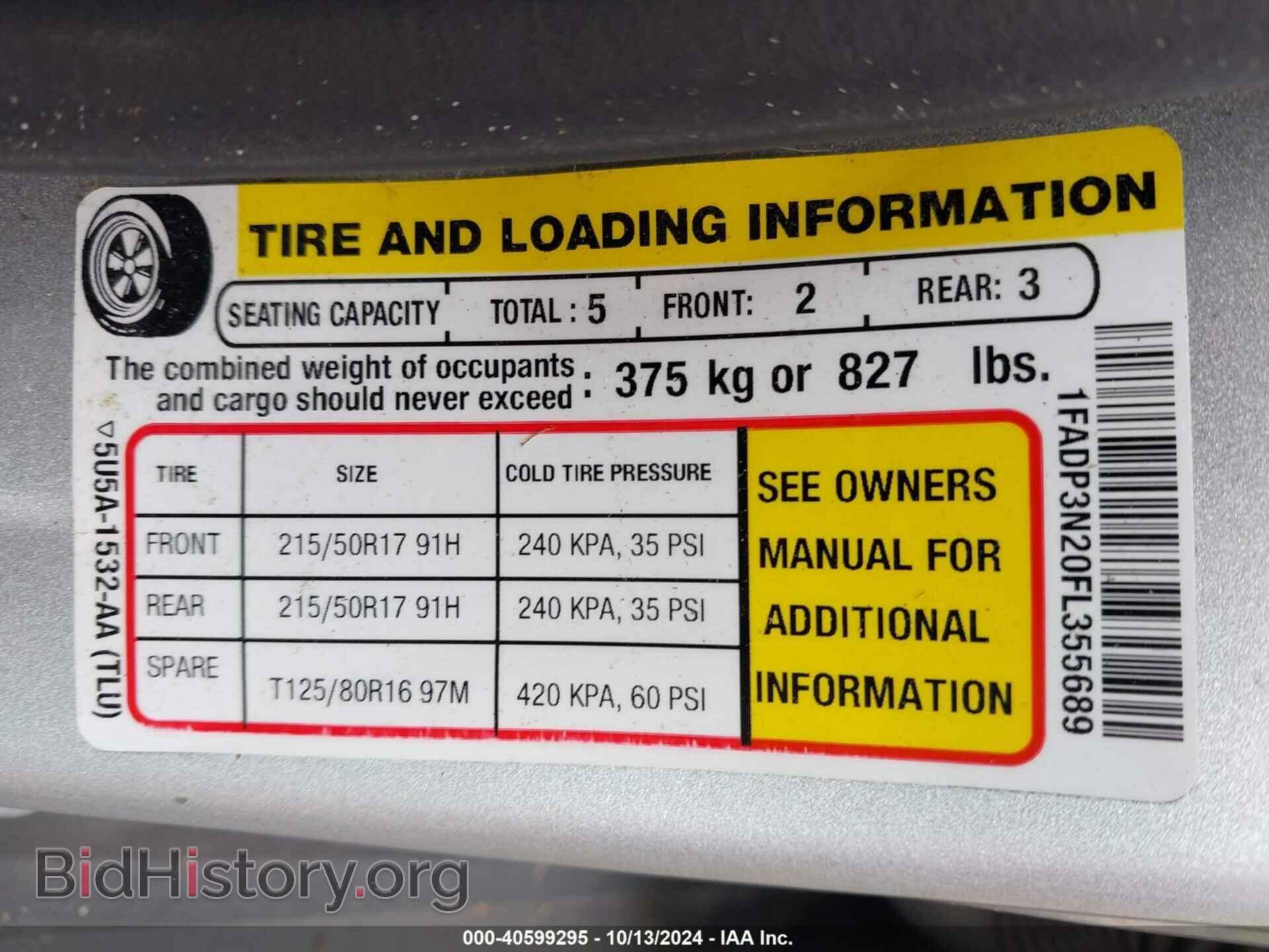 2015 FORD FOCUS - VIN: 1FADP3N20FL355689 - Photo 9