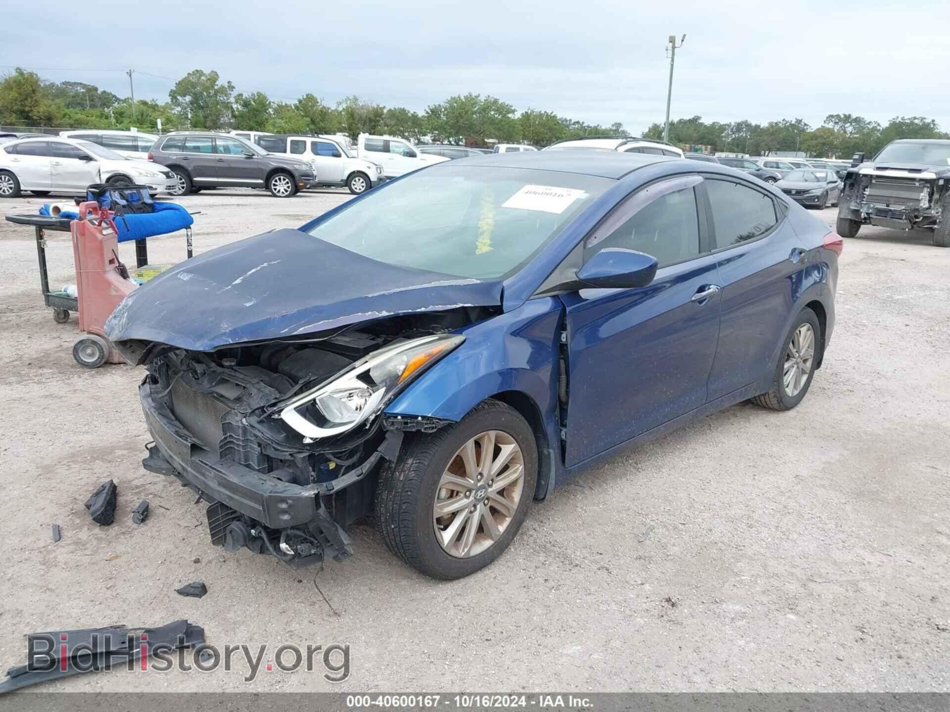 2015 HYUNDAI ELANTRA - VIN: 5NPDH4AE2FH606892 - Фото 2