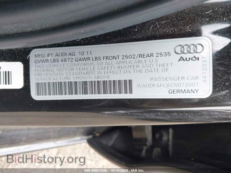 2012 Audi A6 (VIN WAUDFAFC4CN072007) — photo 9 of 11