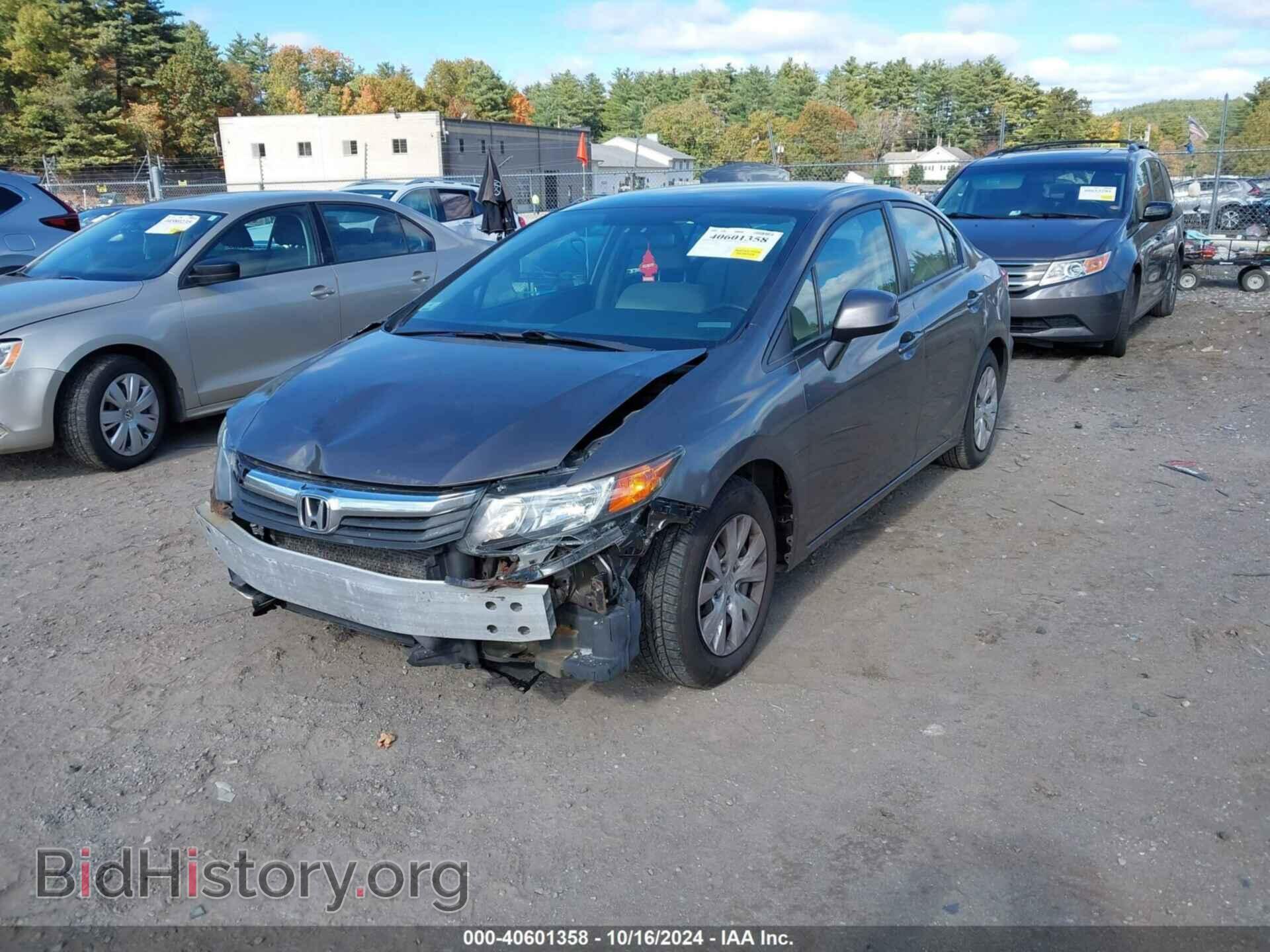 2012 HONDA CIVIC - VIN: 2HGFB2F56CH598762 - Фото 2