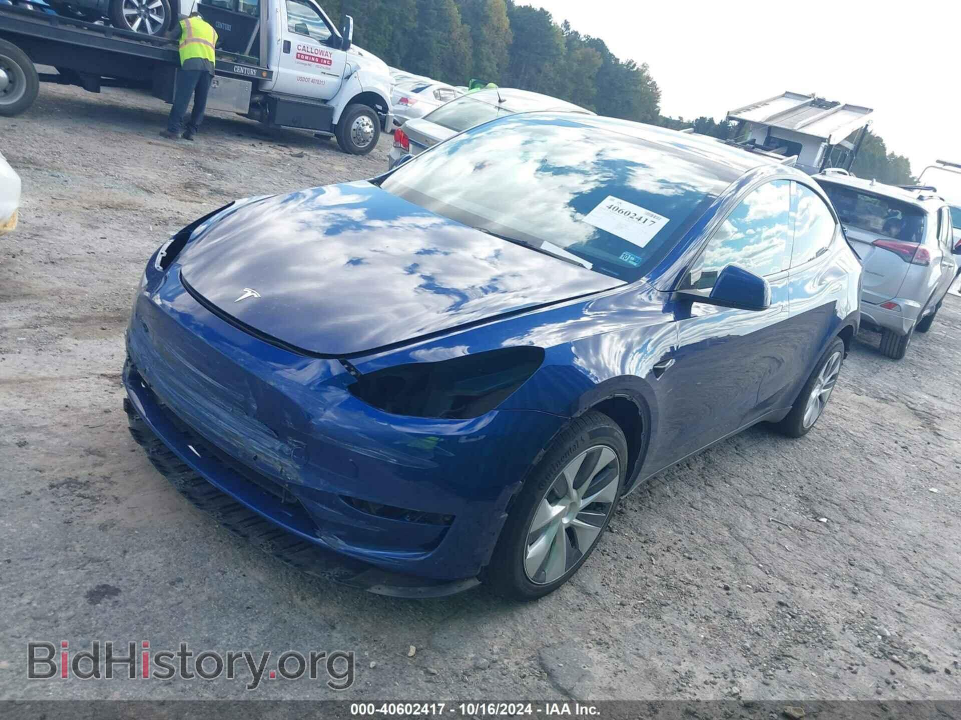 2022 TESLA MODEL Y - VIN: 7SAYGDEE7NA015162 - Фото 2