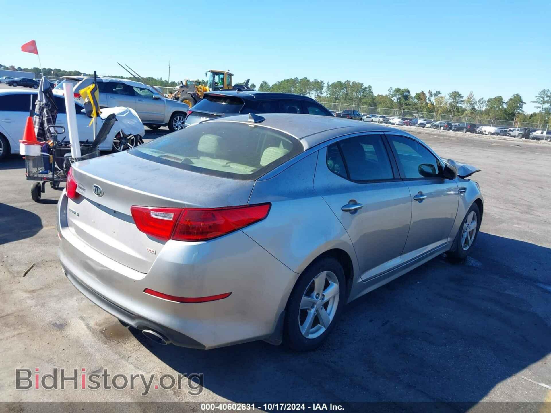 2015 KIA OPTIMA - VIN: 5XXGM4A78FG478129 - Фото 4