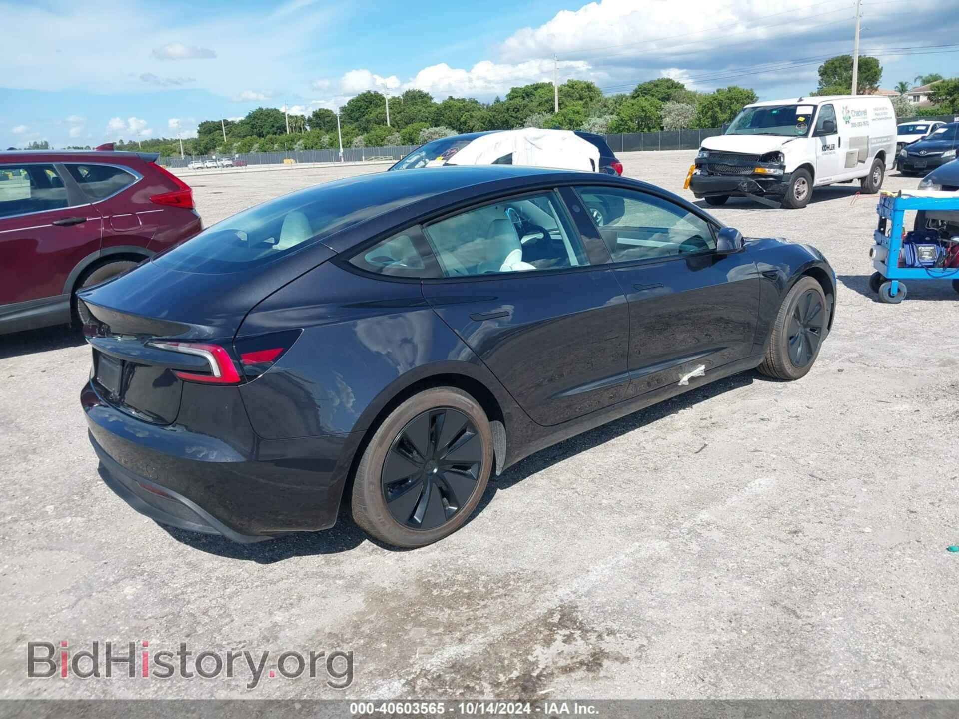 2024 TESLA MODEL 3 - VIN: 5YJ3E1EA8RF833176 - Фото 4
