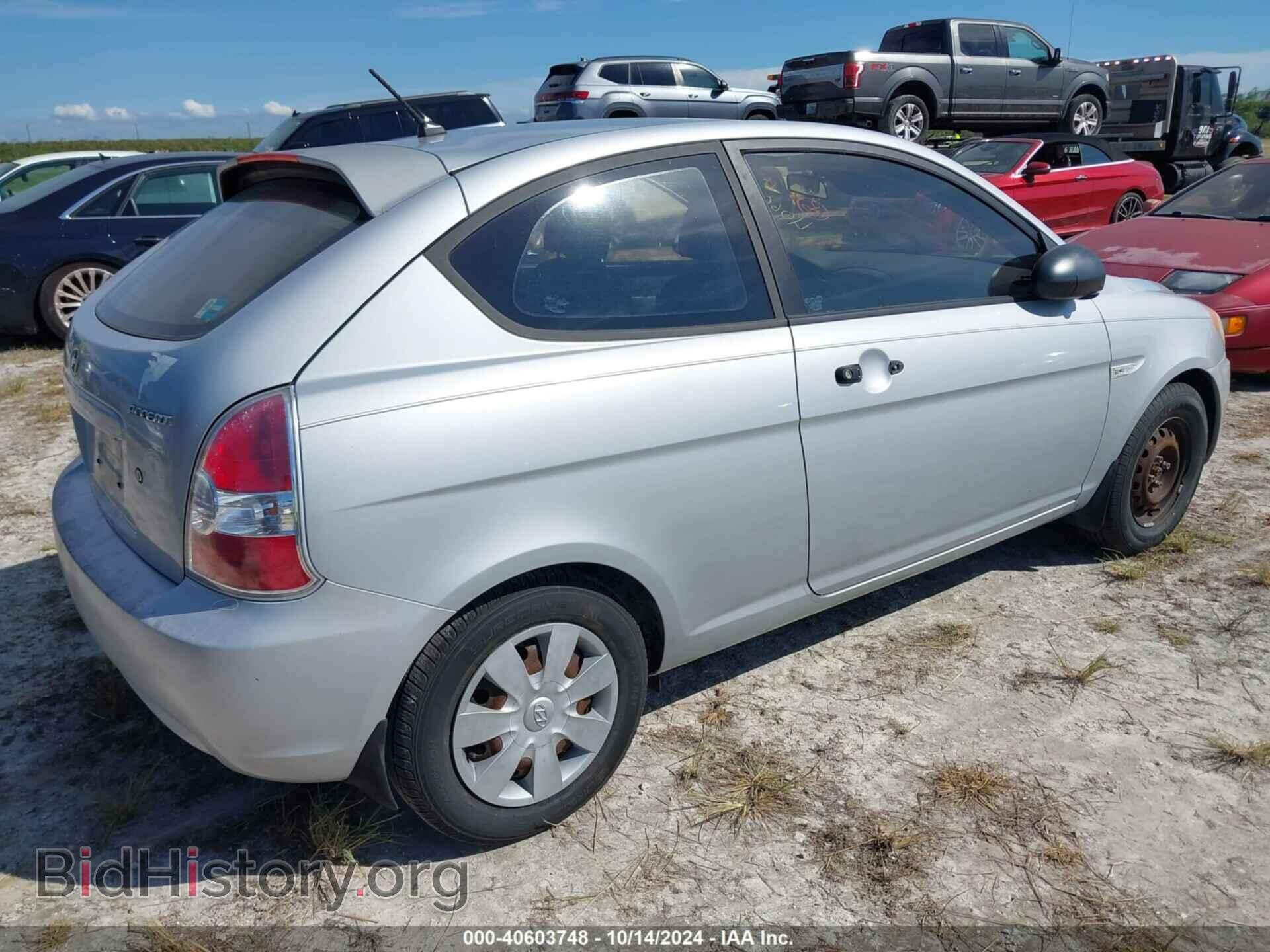 2007 HYUNDAI ACCENT - VIN: KMHCM36C37U026448 - Фото 4