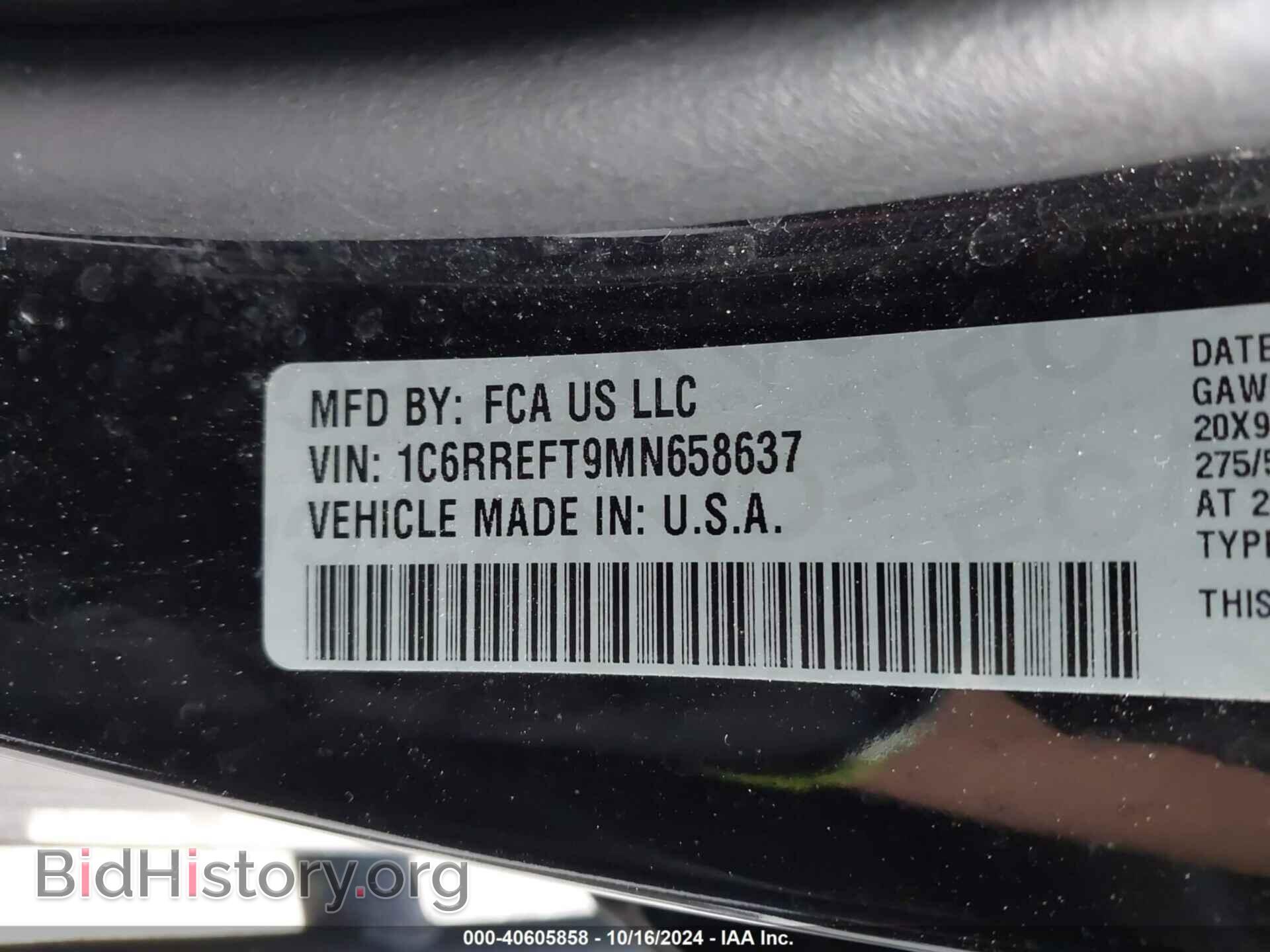 2021 RAM 1500 - VIN: 1C6RREFT9MN658637 - Фото 9