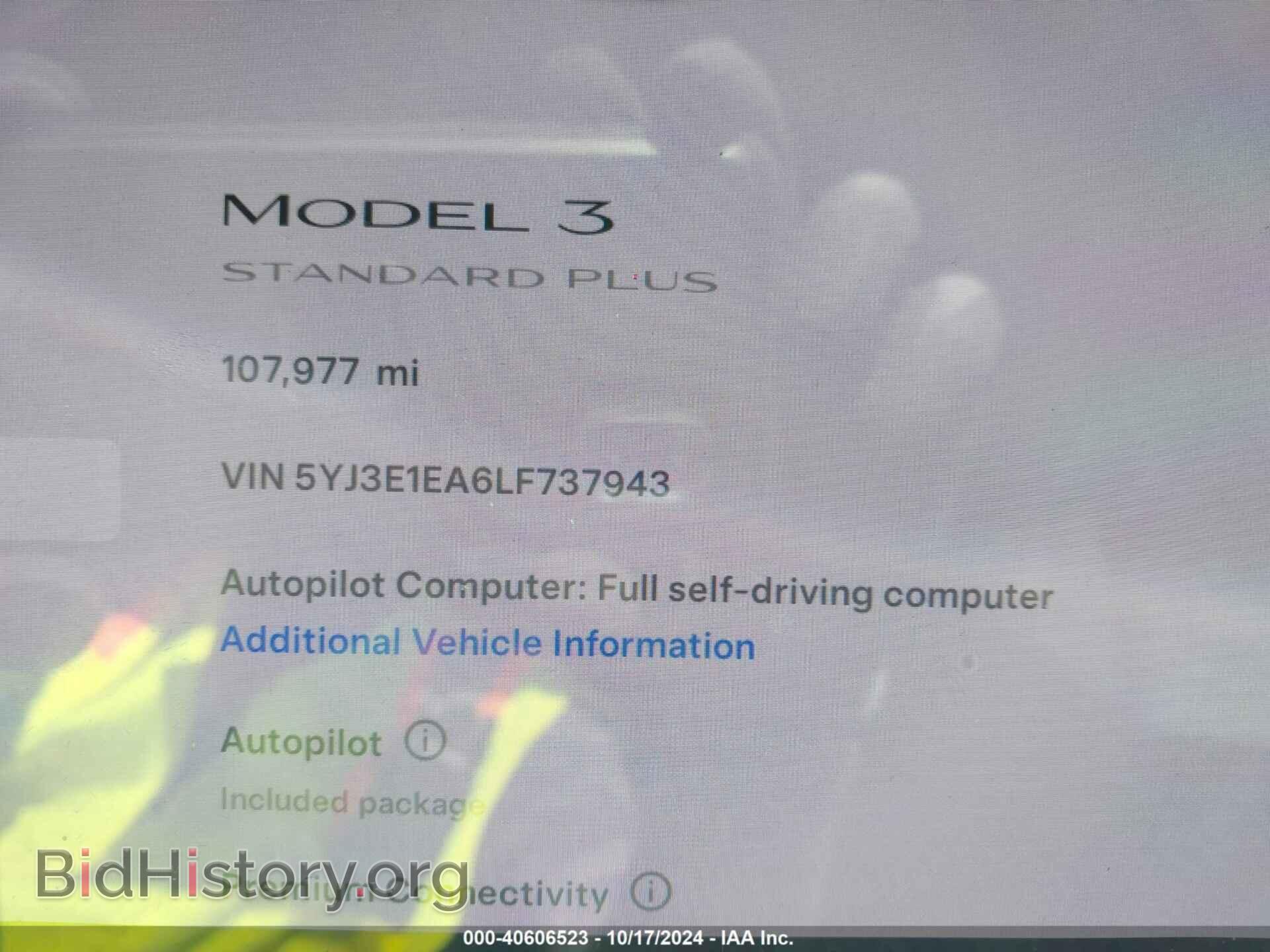2020 TESLA MODEL 3 - VIN: 5YJ3E1EA6LF737943 - Photo 7