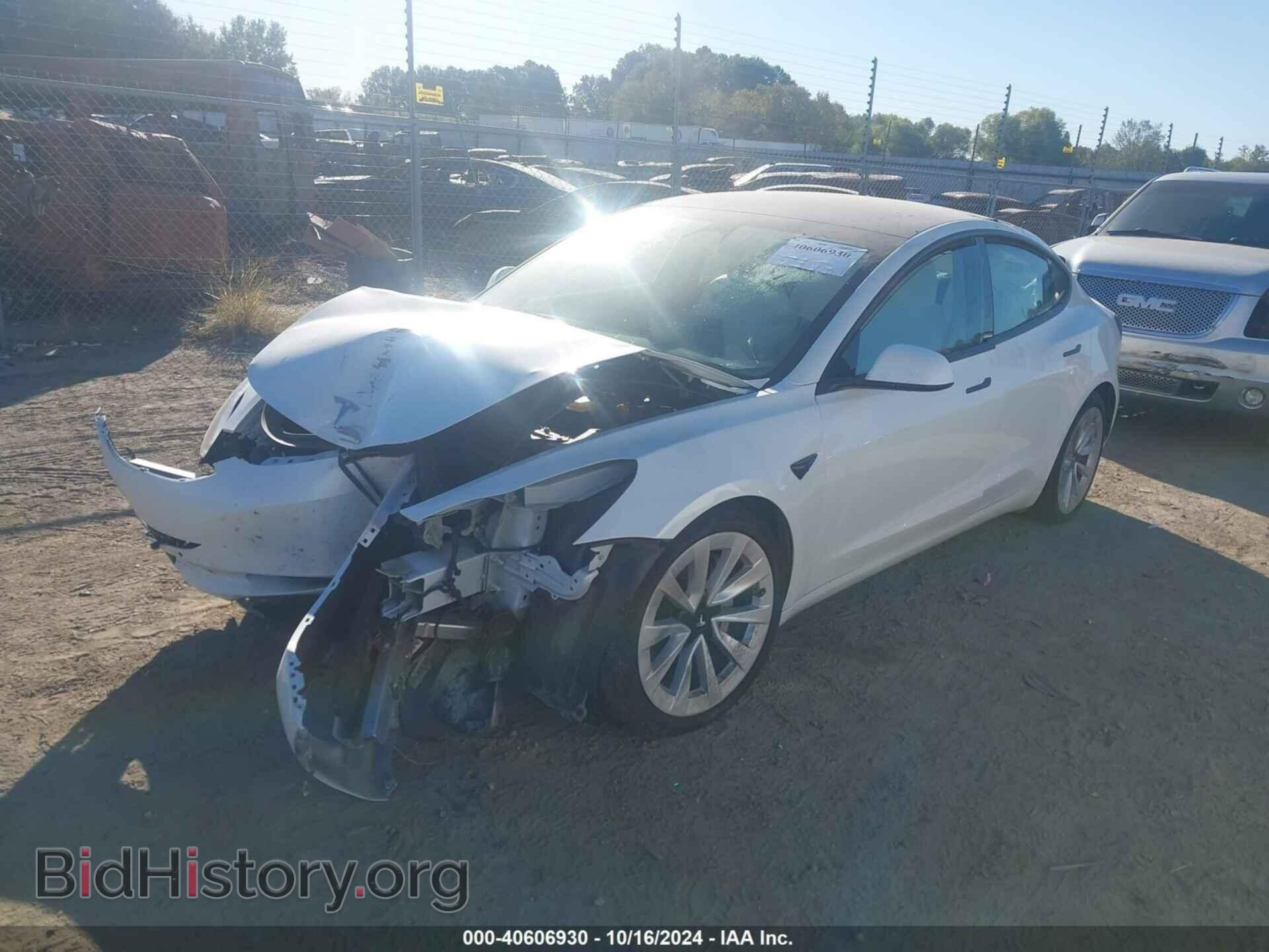 2022 TESLA MODEL 3 - VIN: 5YJ3E1EB3NF358510 - Фото 2
