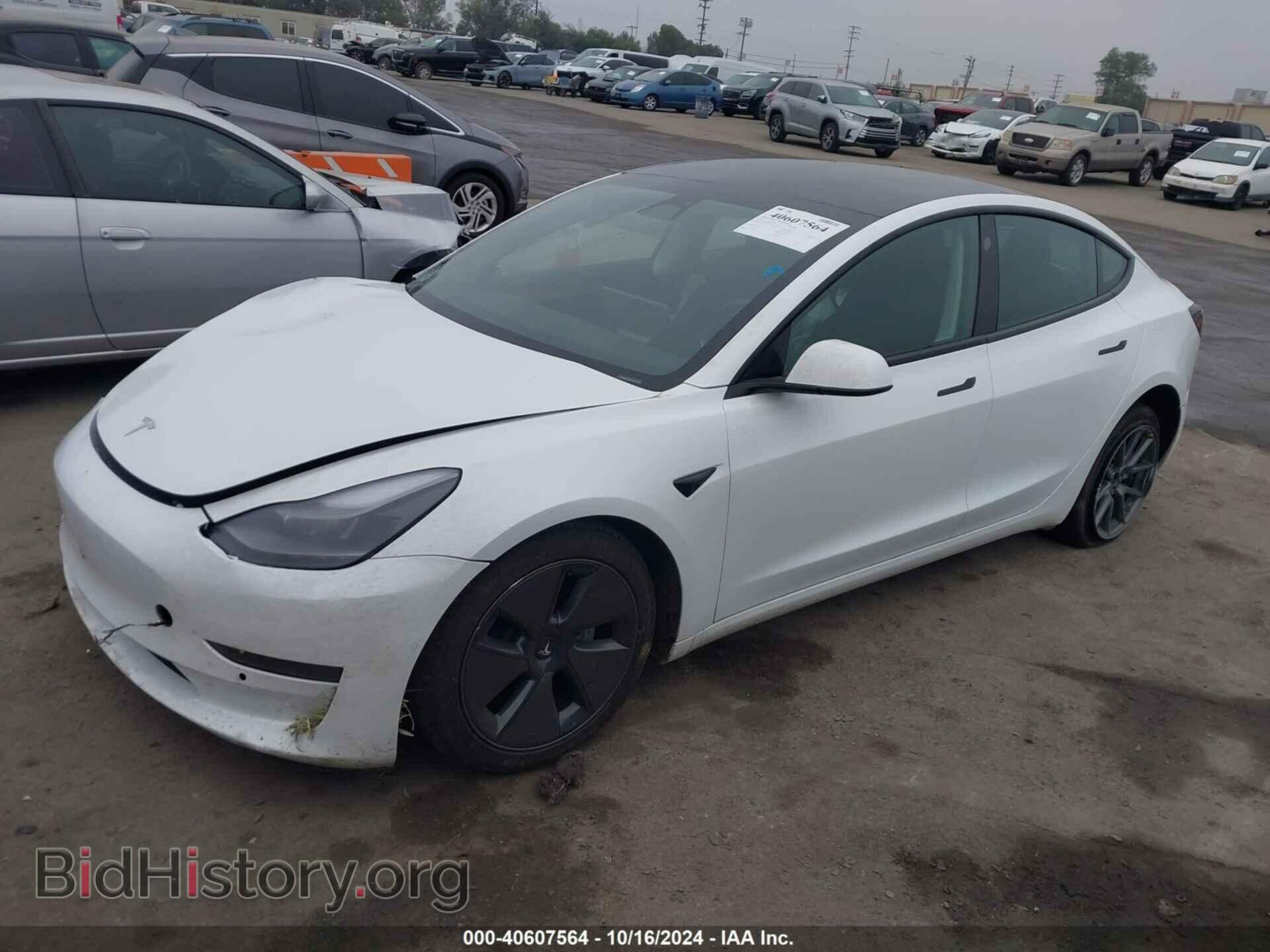 2022 TESLA MODEL 3 - VIN: 5YJ3E1EA8NF332332 - Фото 2