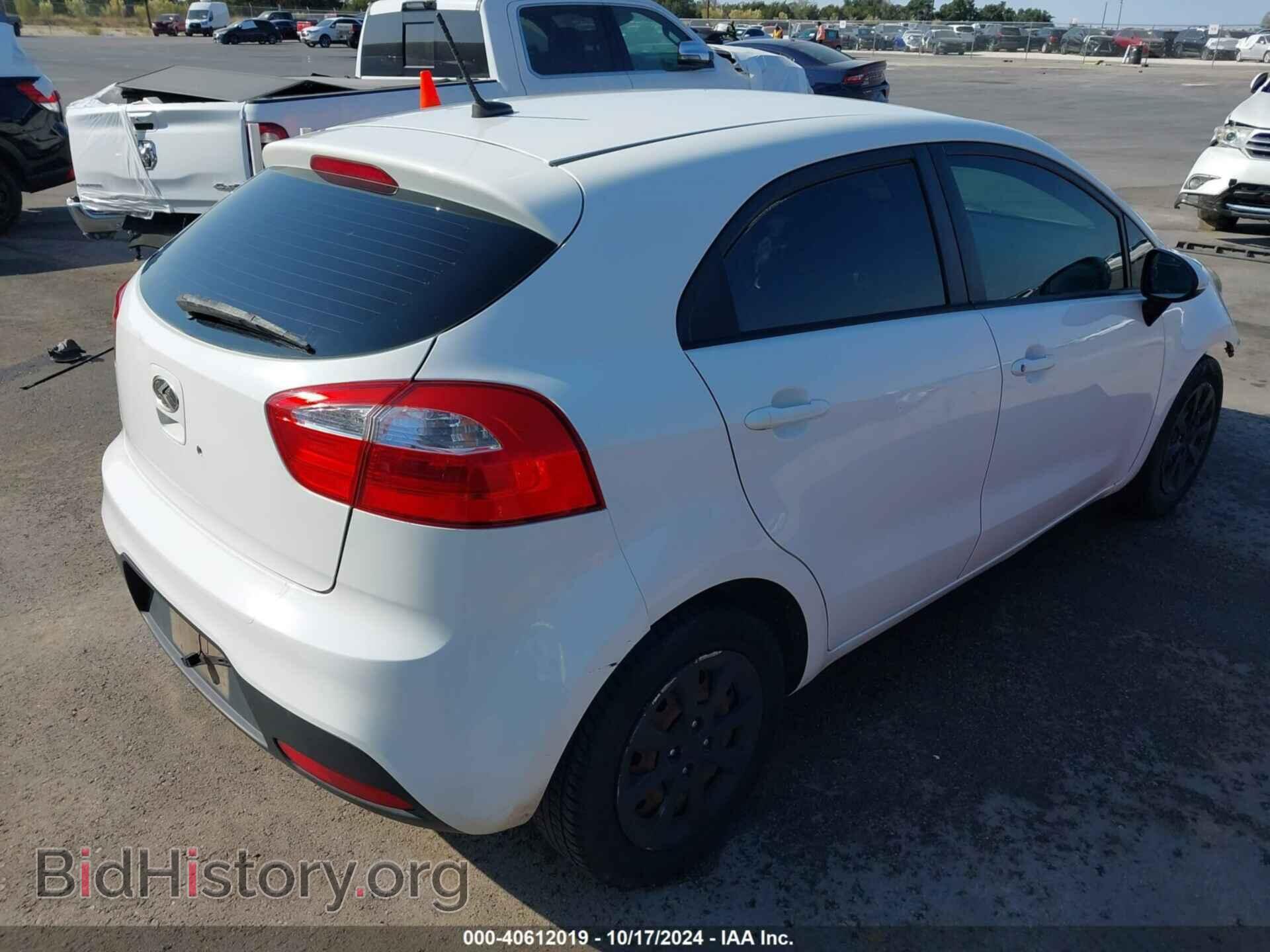 2012 KIA RIO5 - VIN: KNADM5A39C6083213 - Фото 4