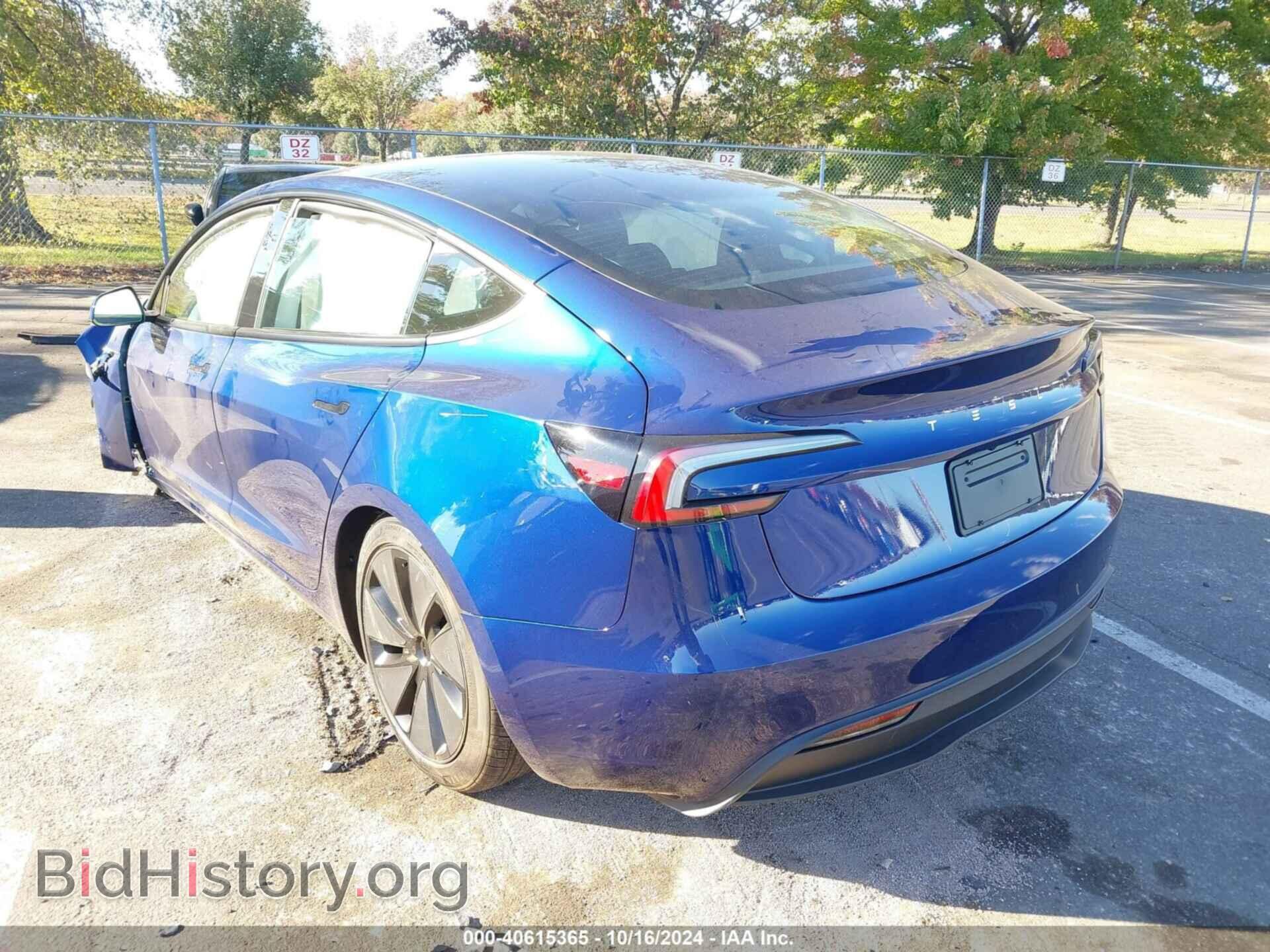 2024 TESLA MODEL 3 - VIN: 5YJ3E1EA9RF869006 - Фото 3