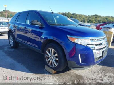 2014 Ford EDGE LIMITED, blue — VIN 2FMDK4KC8EBA46865, IAAI