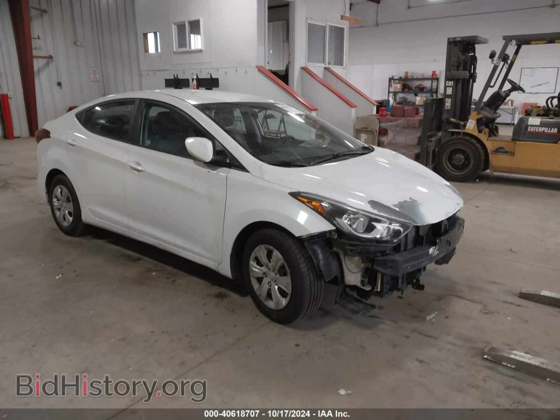 Photo 5NPDH4AE2GH727472 - HYUNDAI ELANTRA 2016