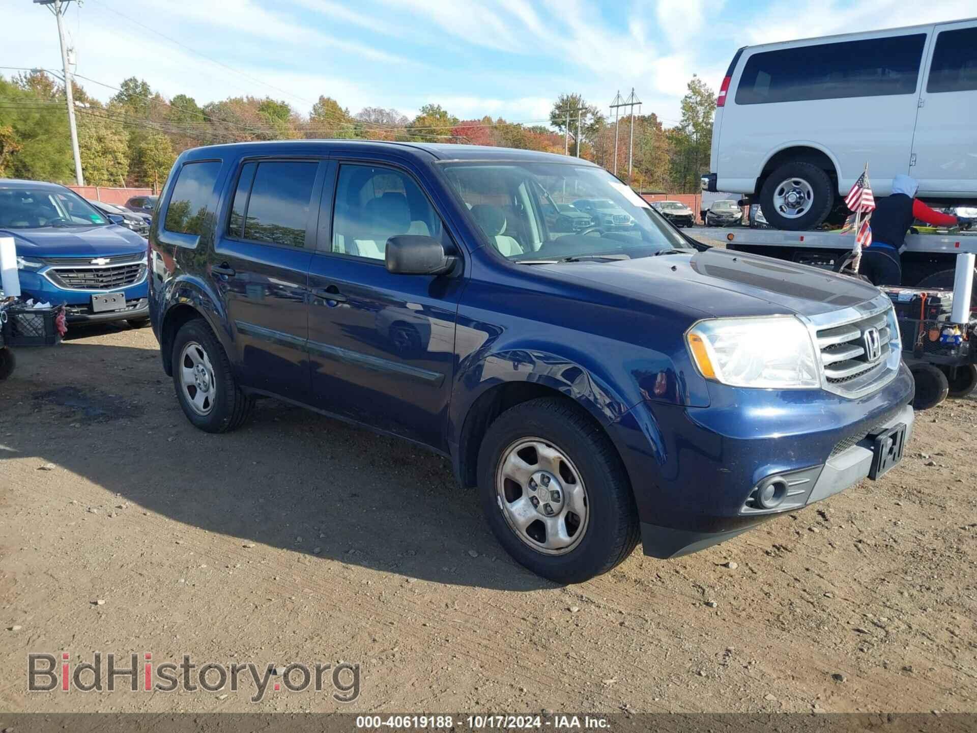 Photo 5FNYF4H28EB018107 - HONDA PILOT 2014
