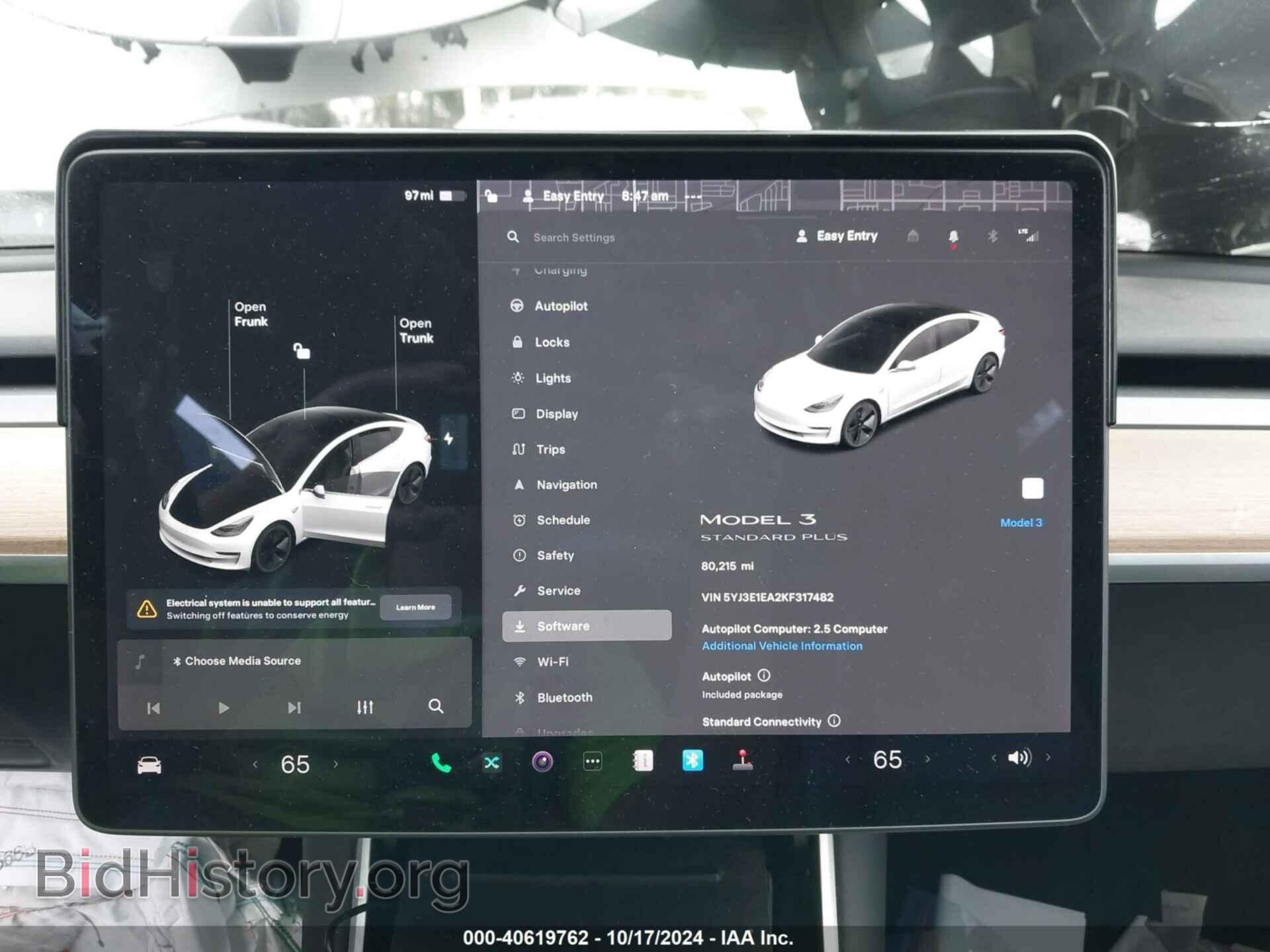 2019 TESLA MODEL 3 - VIN: 5YJ3E1EA2KF317482 - Фото 7