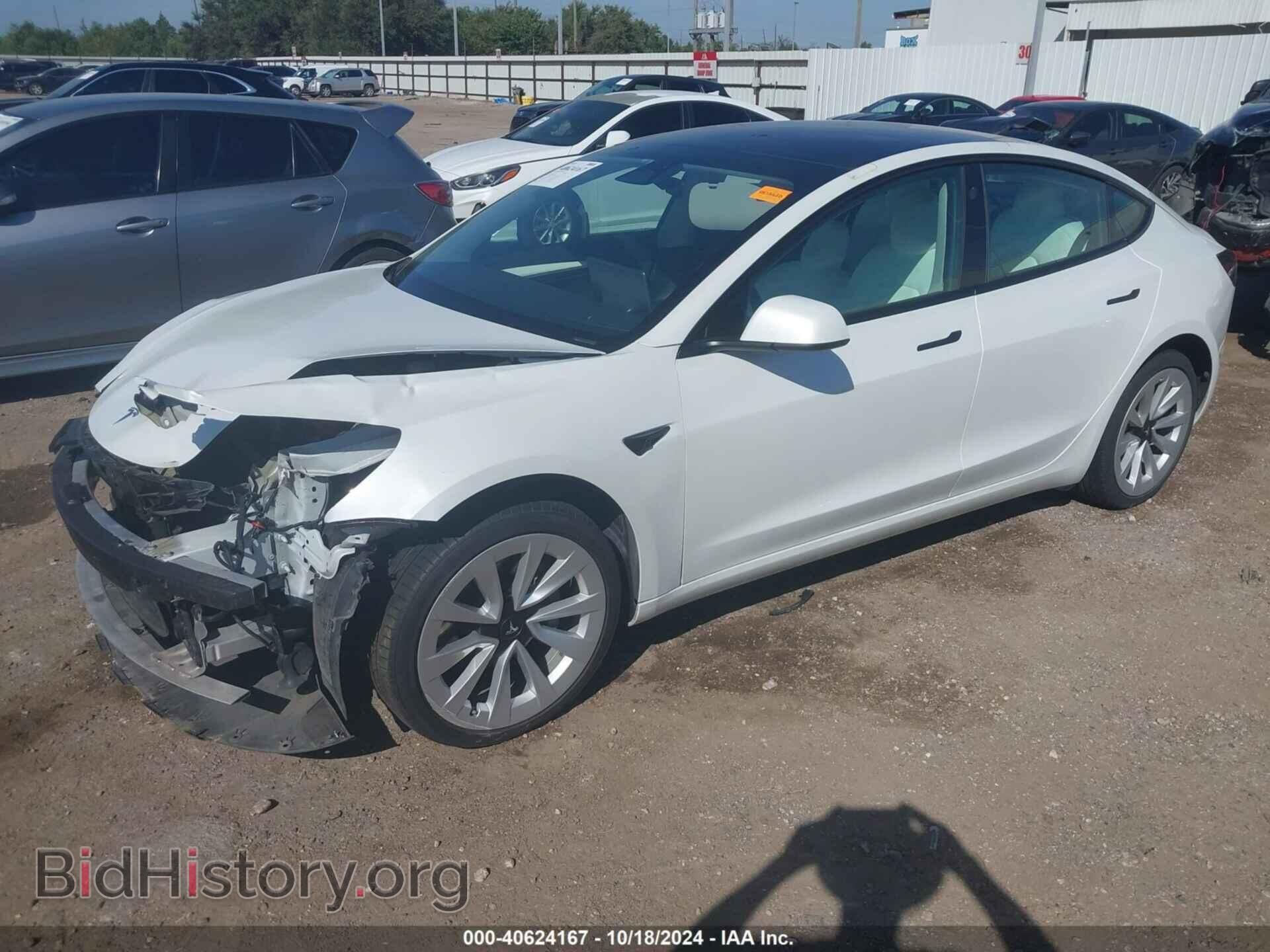 2022 TESLA MODEL 3 - VIN: 5YJ3E1EB2NF259015 - Фото 2