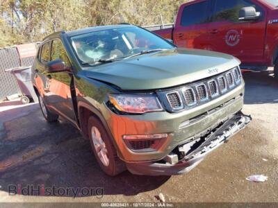 2020 Jeep COMPASS Sport FWD, зеленый — VIN 3C4NJCABXLT257968, IAAI