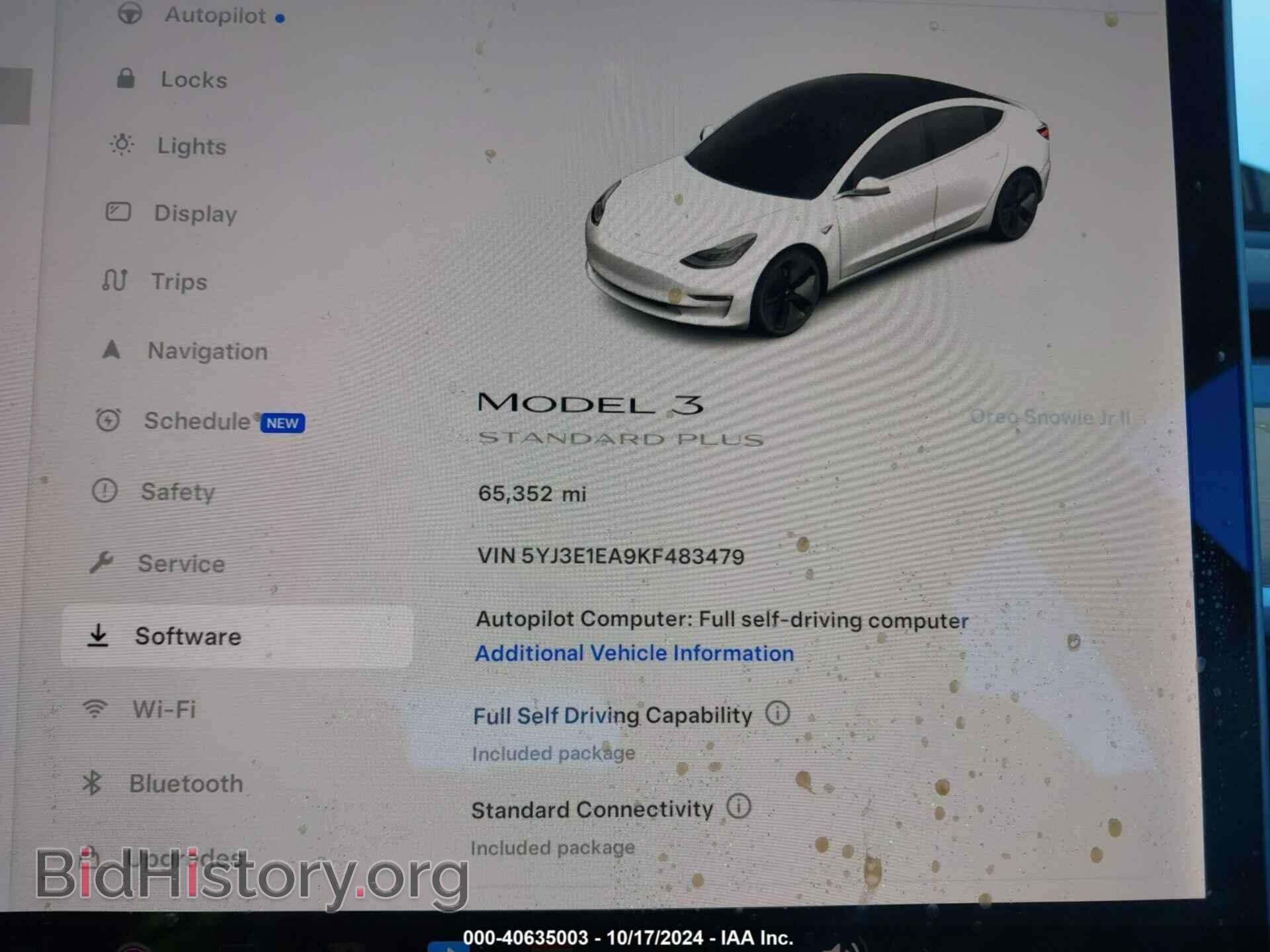 2019 TESLA MODEL 3 - VIN: 5YJ3E1EA9KF483479 - Фото 7