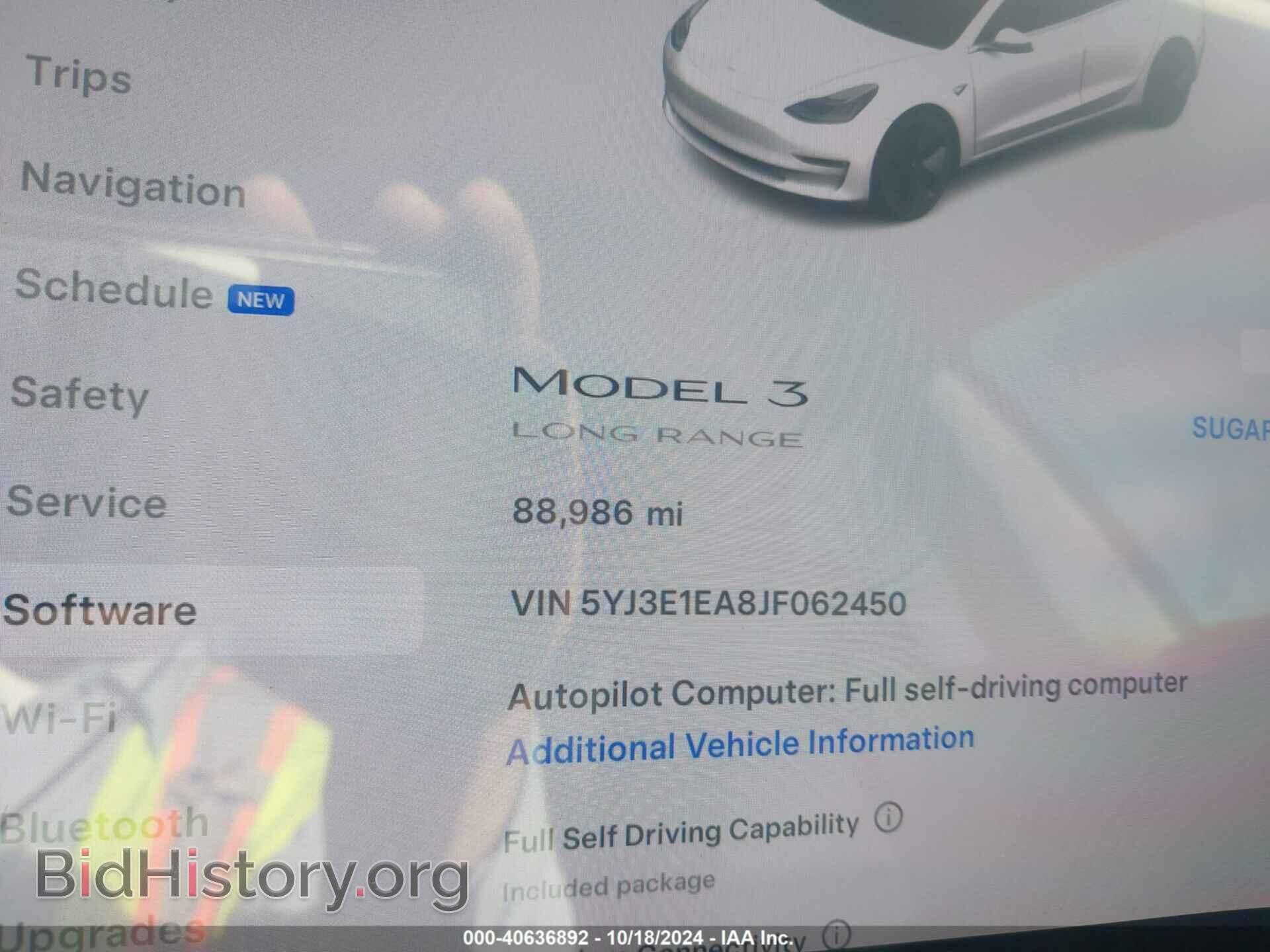 2018 TESLA MODEL 3 - VIN: 5YJ3E1EA8JF062450 - Фото 6