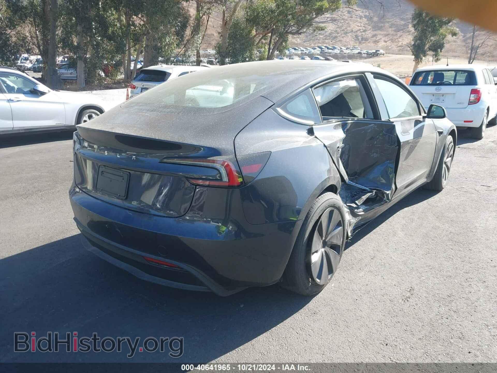 2024 TESLA MODEL 3 - VIN: 5YJ3E1EA1RF728270 - Фото 4
