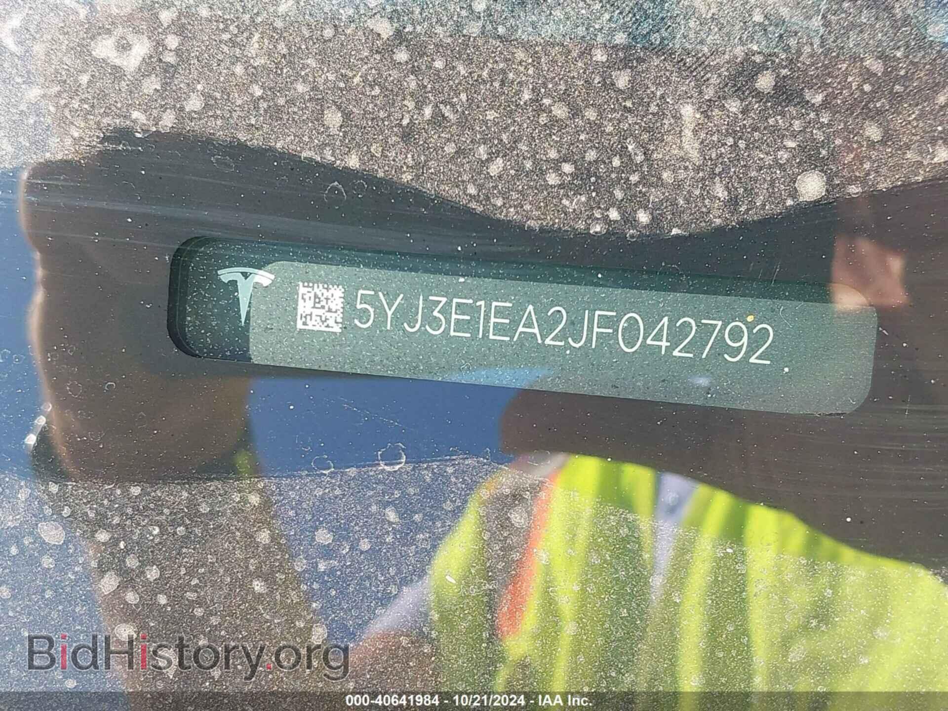 2018 TESLA MODEL 3 - VIN: 5YJ3E1EA2JF042792 - Фото 9