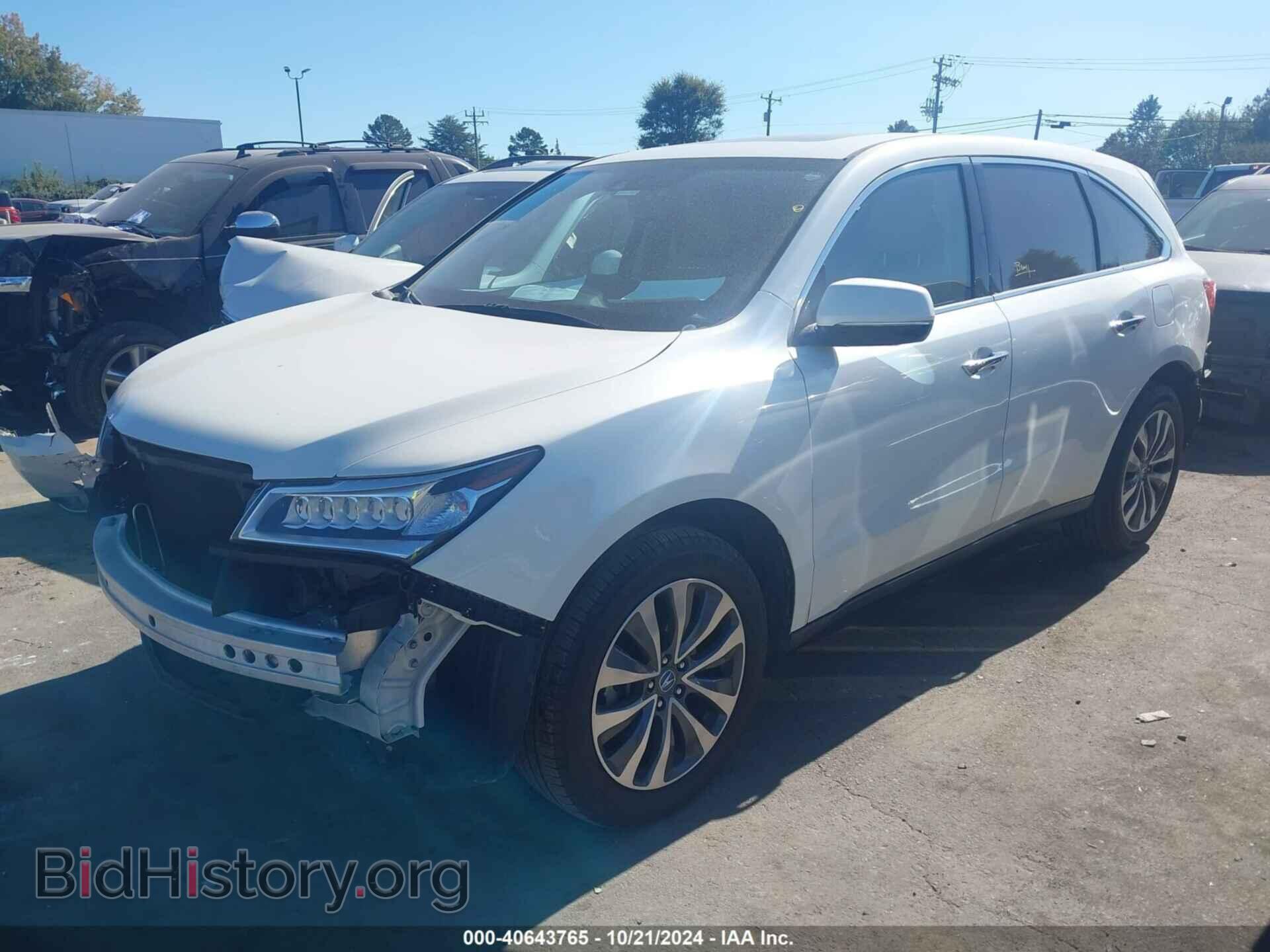 2014 ACURA MDX - VIN: 5FRYD3H44EB020968 - Фото 2