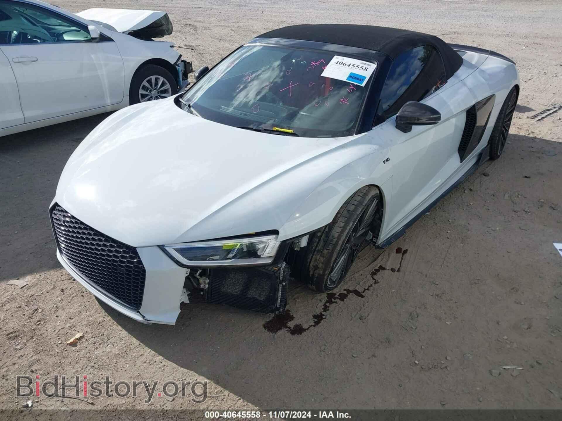2018 AUDI R8 - VIN: WUAVACFX3J7902212 - Фото 2