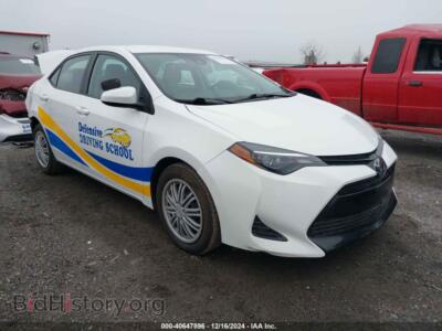 2019 Toyota COROLLA LE, белый — VIN 2T1BURHE2KC246364, IAAI