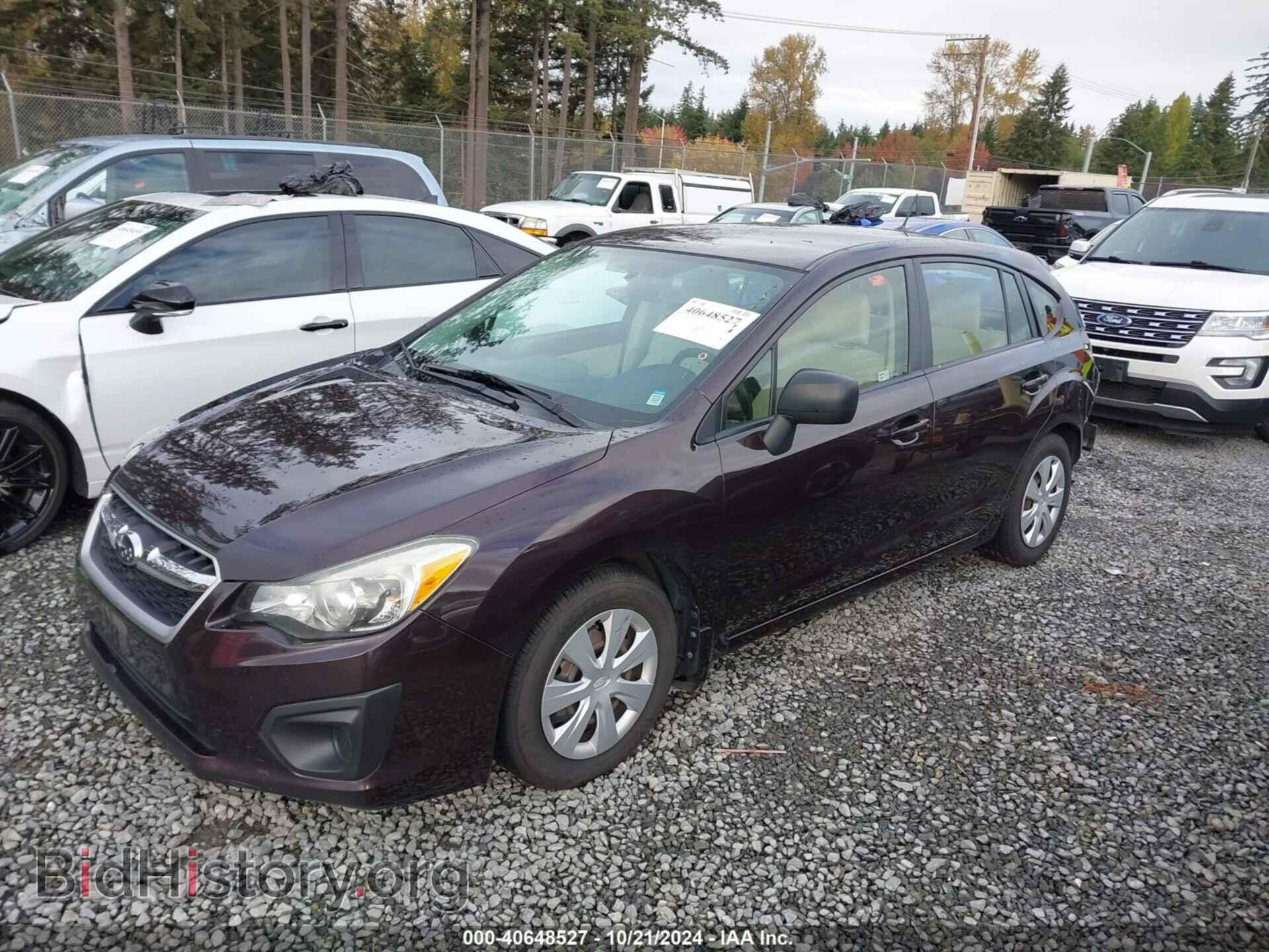2012 SUBARU IMPREZA - VIN: JF1GPAA6XCH247105 - Фото 2