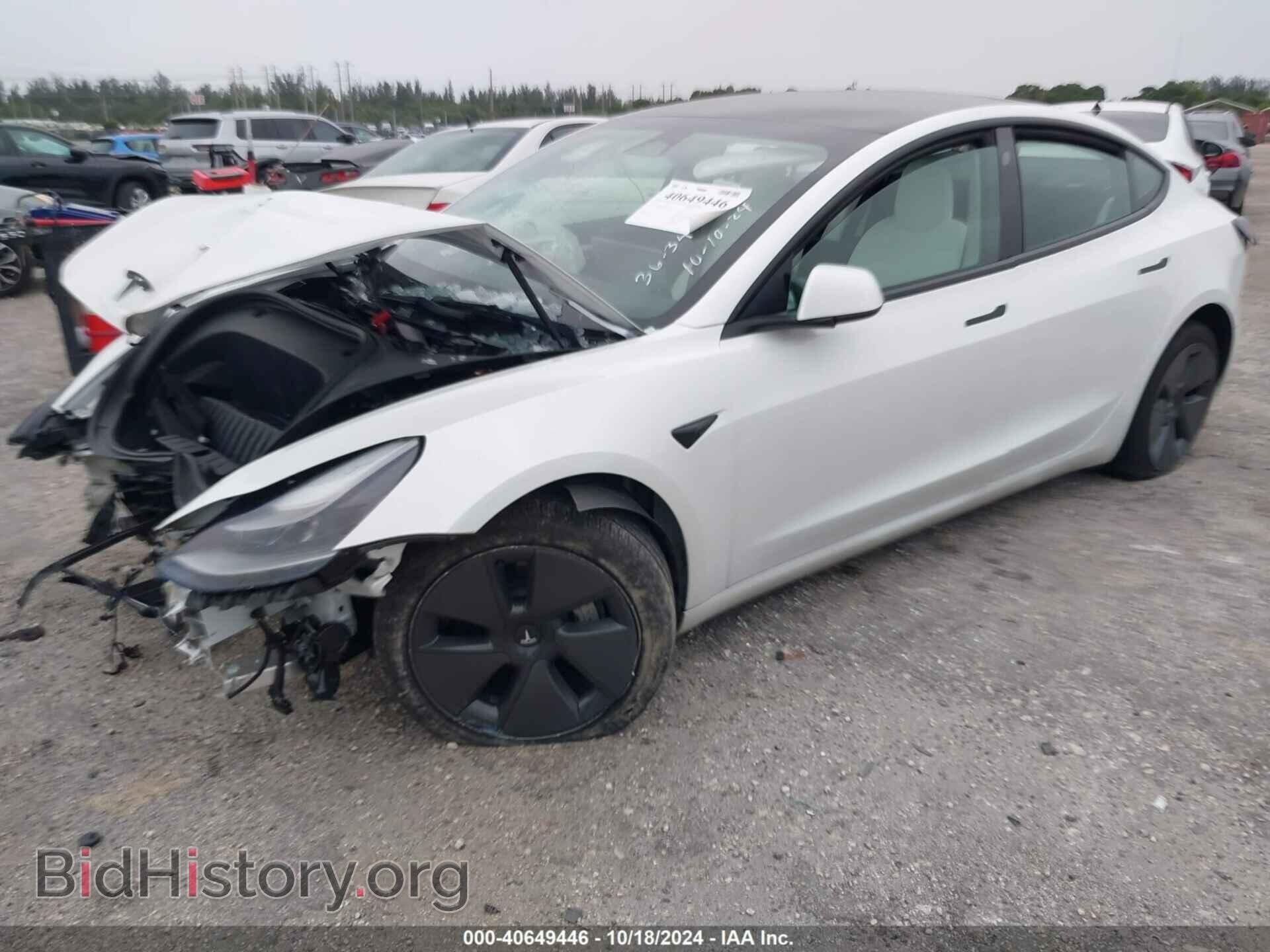 2023 TESLA MODEL 3 - VIN: 5YJ3E1EA0PF383634 - Фото 2