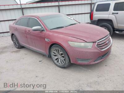 2013 Ford TAURUS Limited, red — VIN 1FAHP2F82DG102054, IAAI