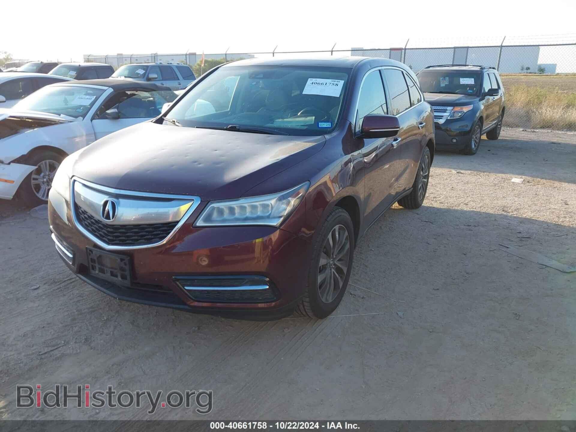 2016 ACURA MDX - VIN: 5FRYD4H49GB019095 - Фото 2