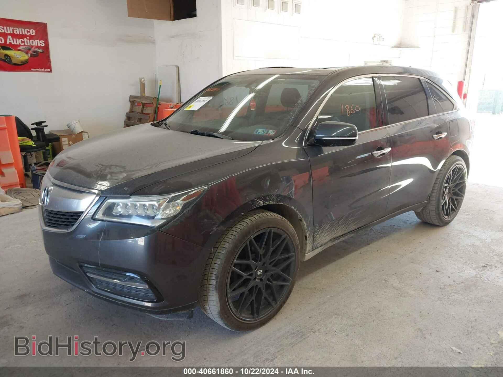 2014 ACURA MDX - VIN: 5FRYD4H24EB016648 - Фото 2