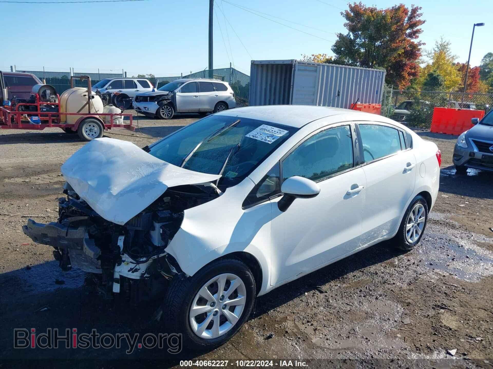 2014 KIA RIO - VIN: KNADM4A37E6358347 - Фото 2