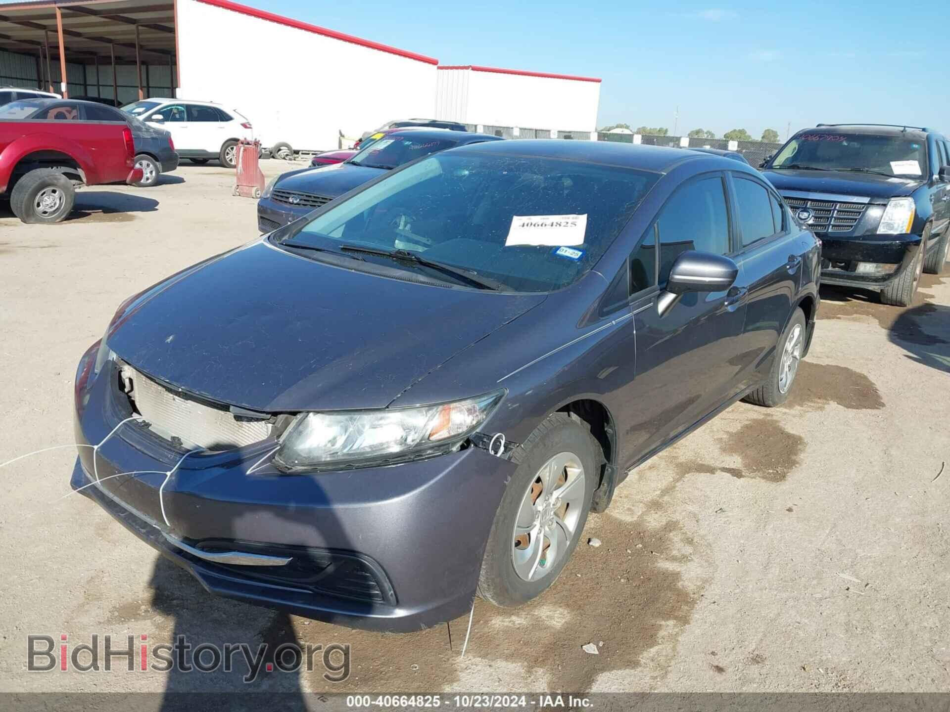 2014 HONDA CIVIC - VIN: 2HGFB2F55EH524400 - Фото 2
