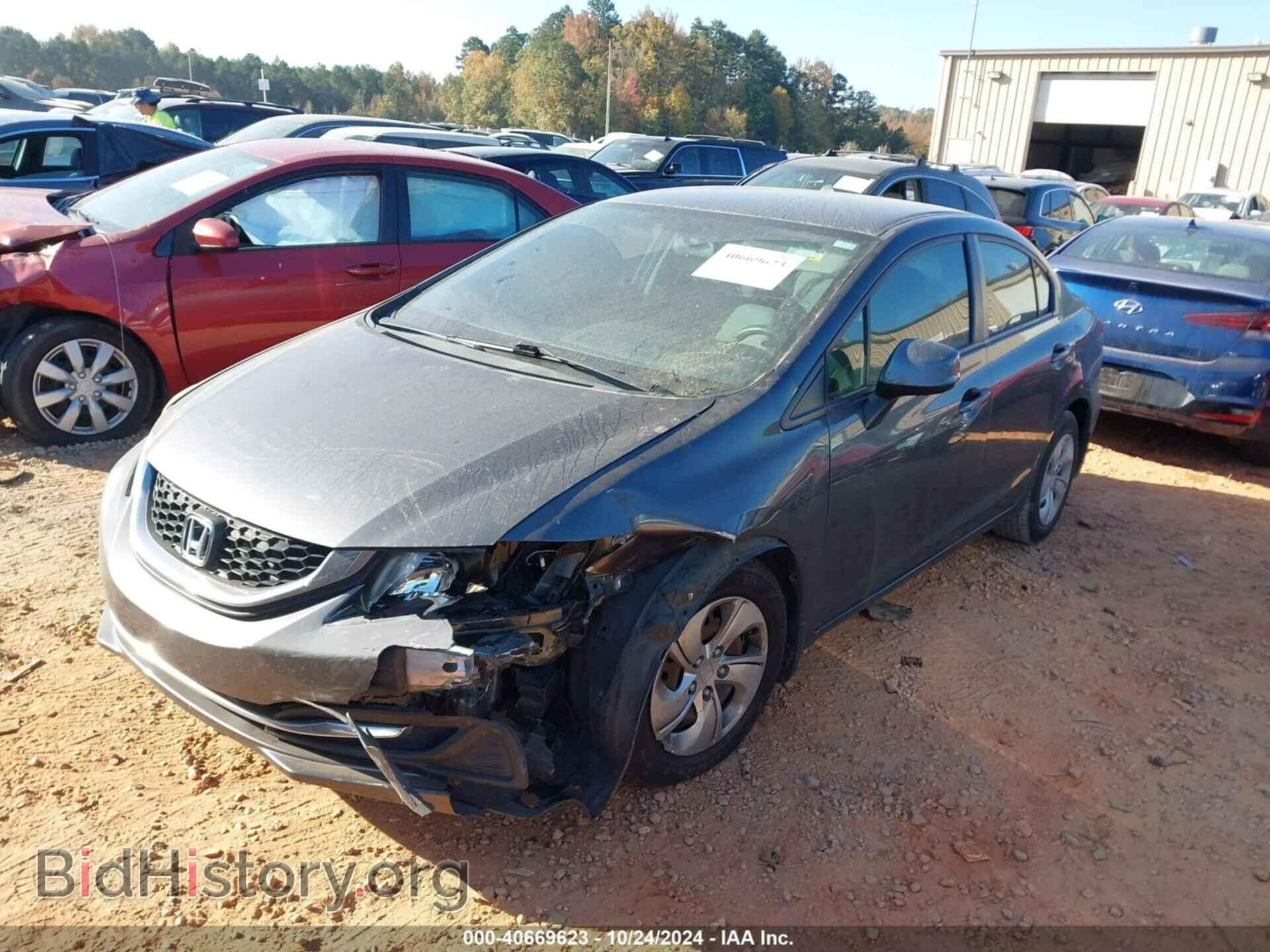 2013 HONDA CIVIC - VIN: 2HGFB2F55DH567357 - Фото 2