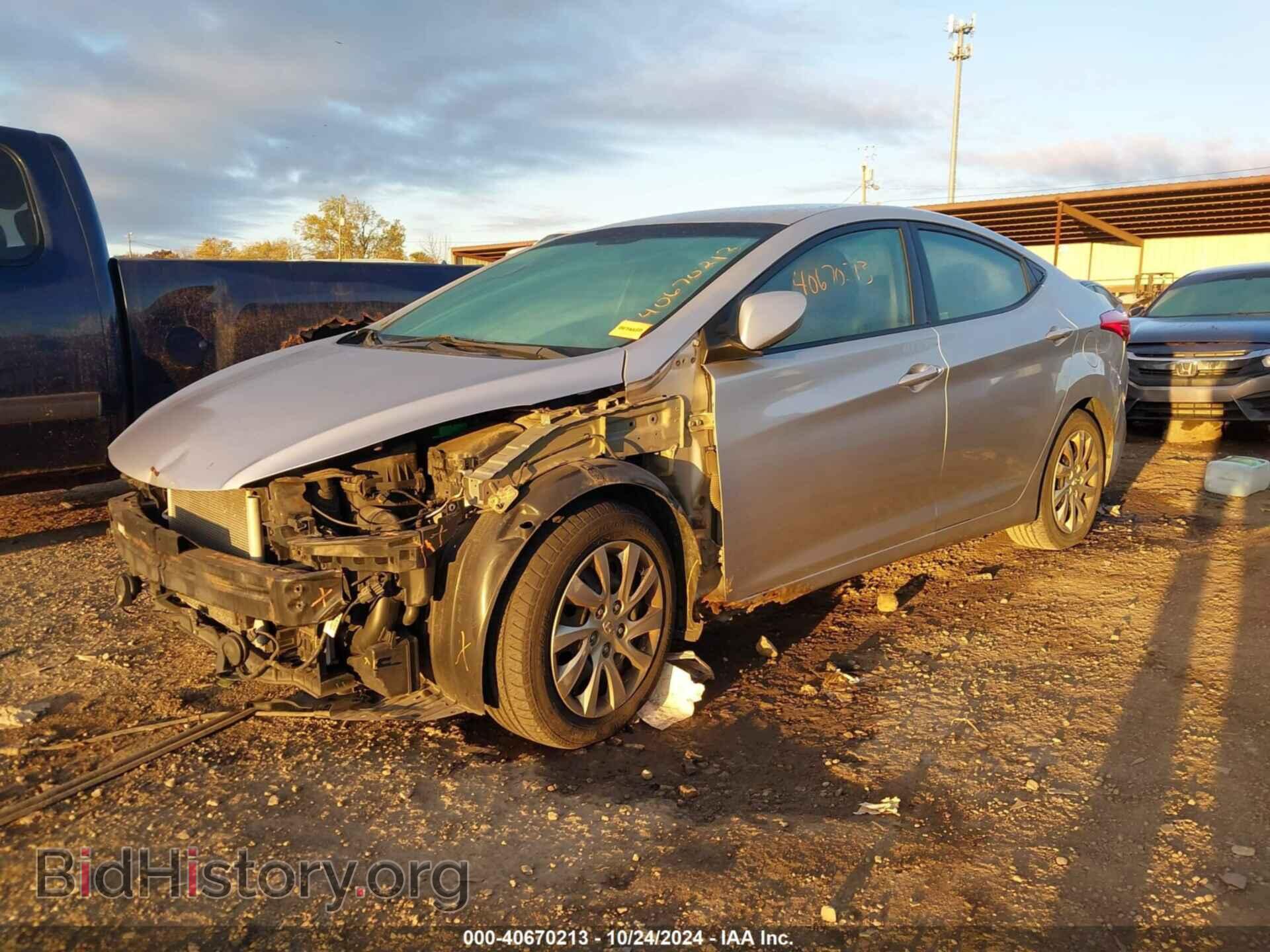 2012 HYUNDAI ELANTRA - VIN: 5NPDH4AEXCH066932 - Фото 2