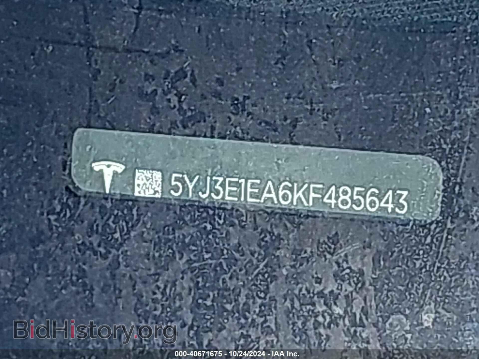 2019 TESLA MODEL 3 - VIN: 5YJ3E1EA6KF485643 - Фото 9