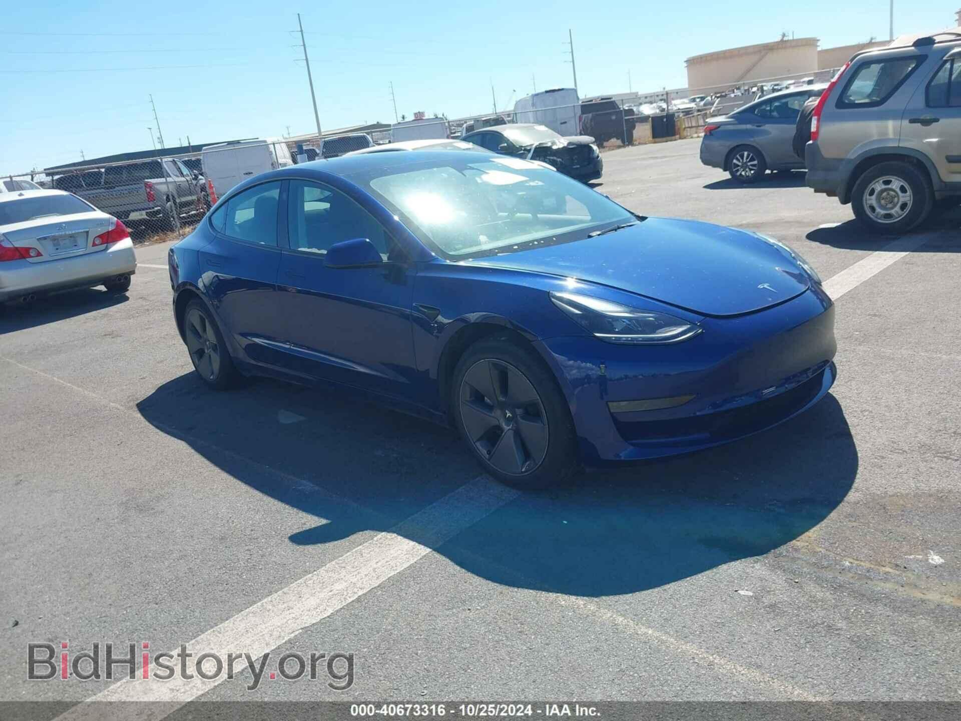 Photo 5YJ3E1EA5NF333616 - TESLA MODEL 3 2022