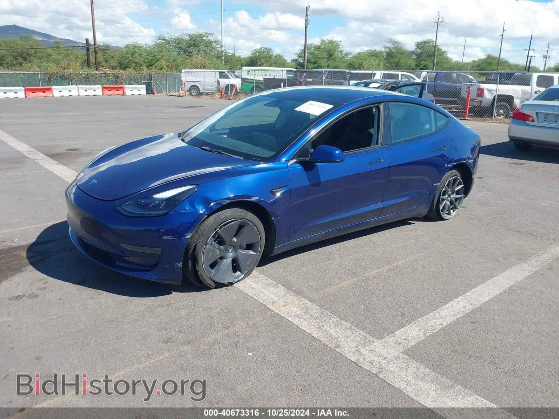 2022 TESLA MODEL 3 - VIN: 5YJ3E1EA5NF333616 - Фото 2