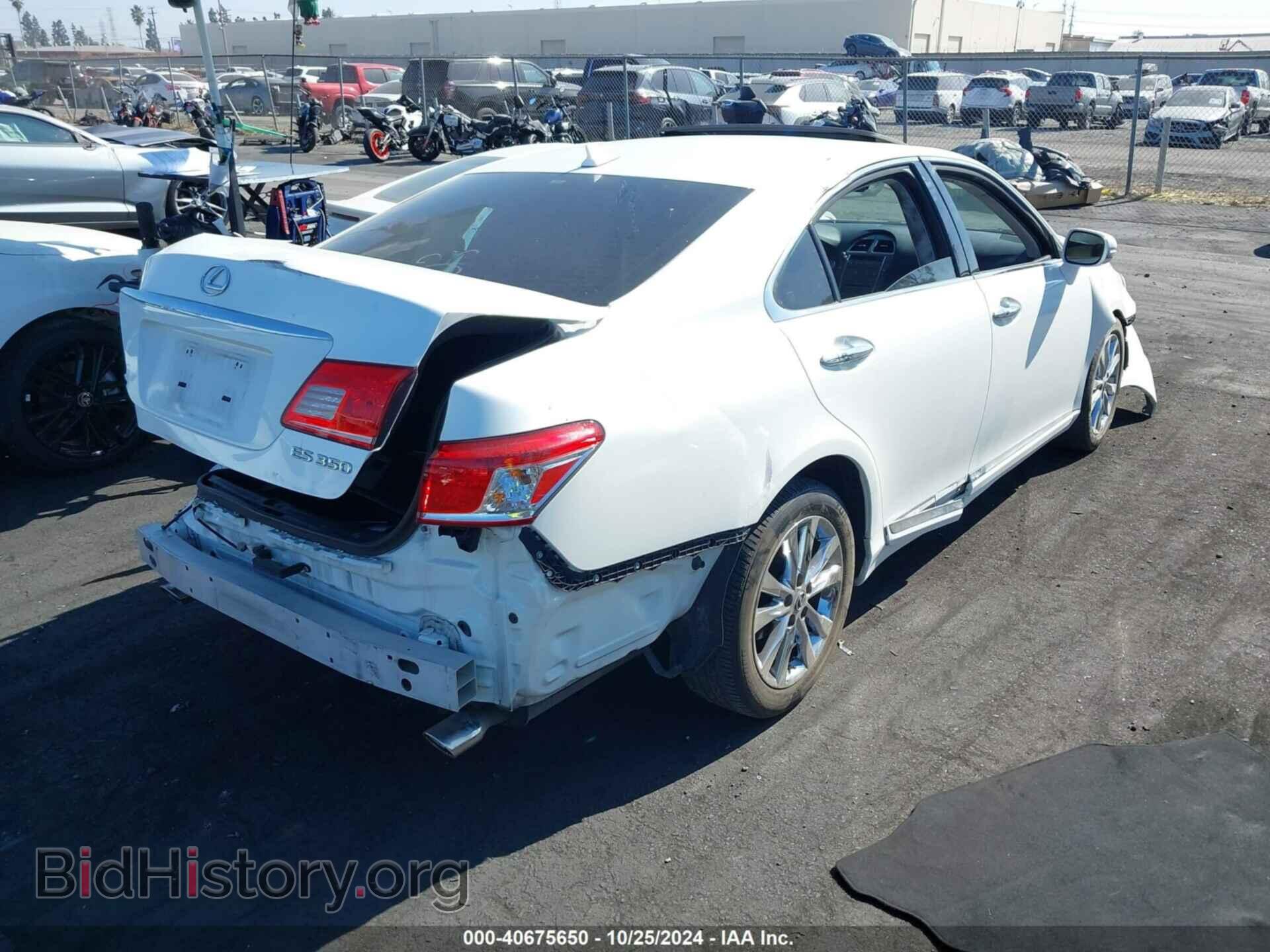 2012 LEXUS ES 350 - VIN: JTHBK1EG3C2493825 - Фото 4