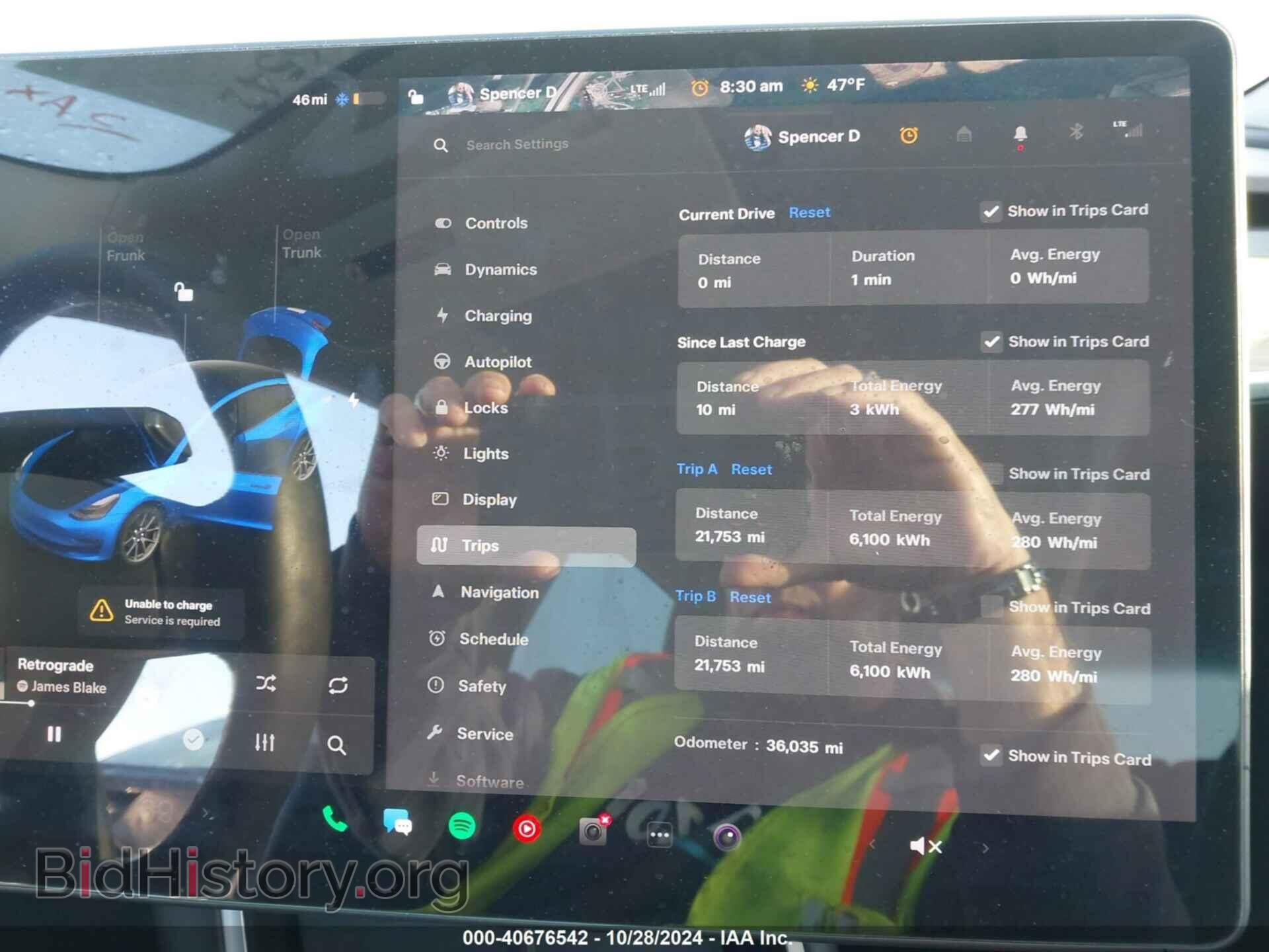 2020 TESLA MODEL 3 - VIN: 5YJ3E1EB7LF774945 - Фото 7