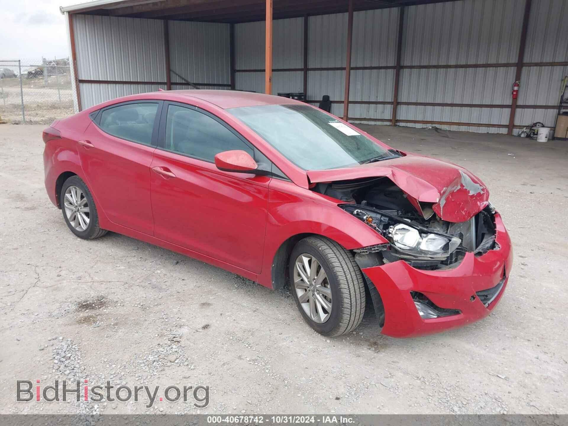 Фотография KMHDH4AE4GU542146 - HYUNDAI ELANTRA 2016