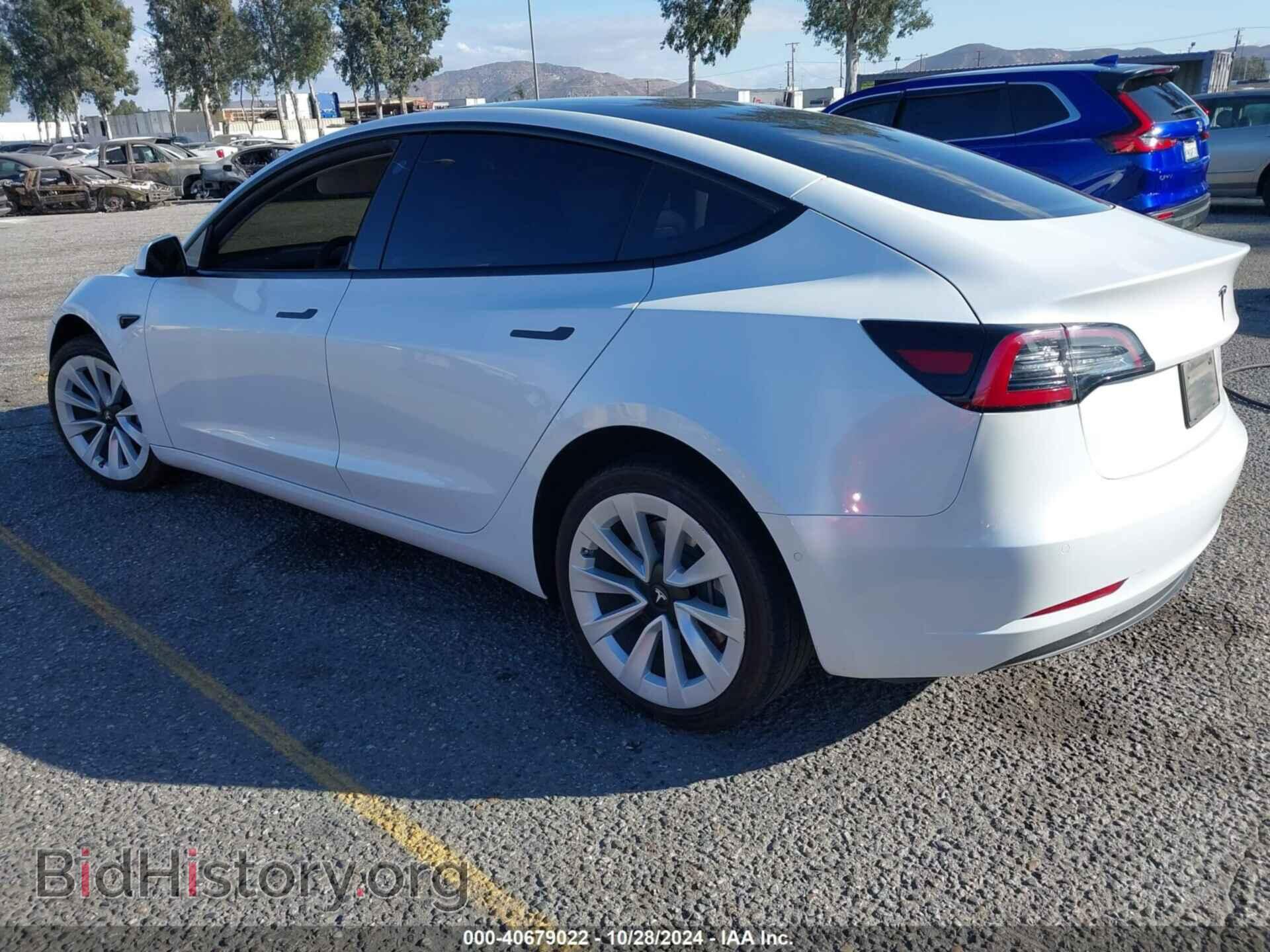 2022 TESLA MODEL 3 - VIN: 5YJ3E1EA8NF144569 - Фото 3