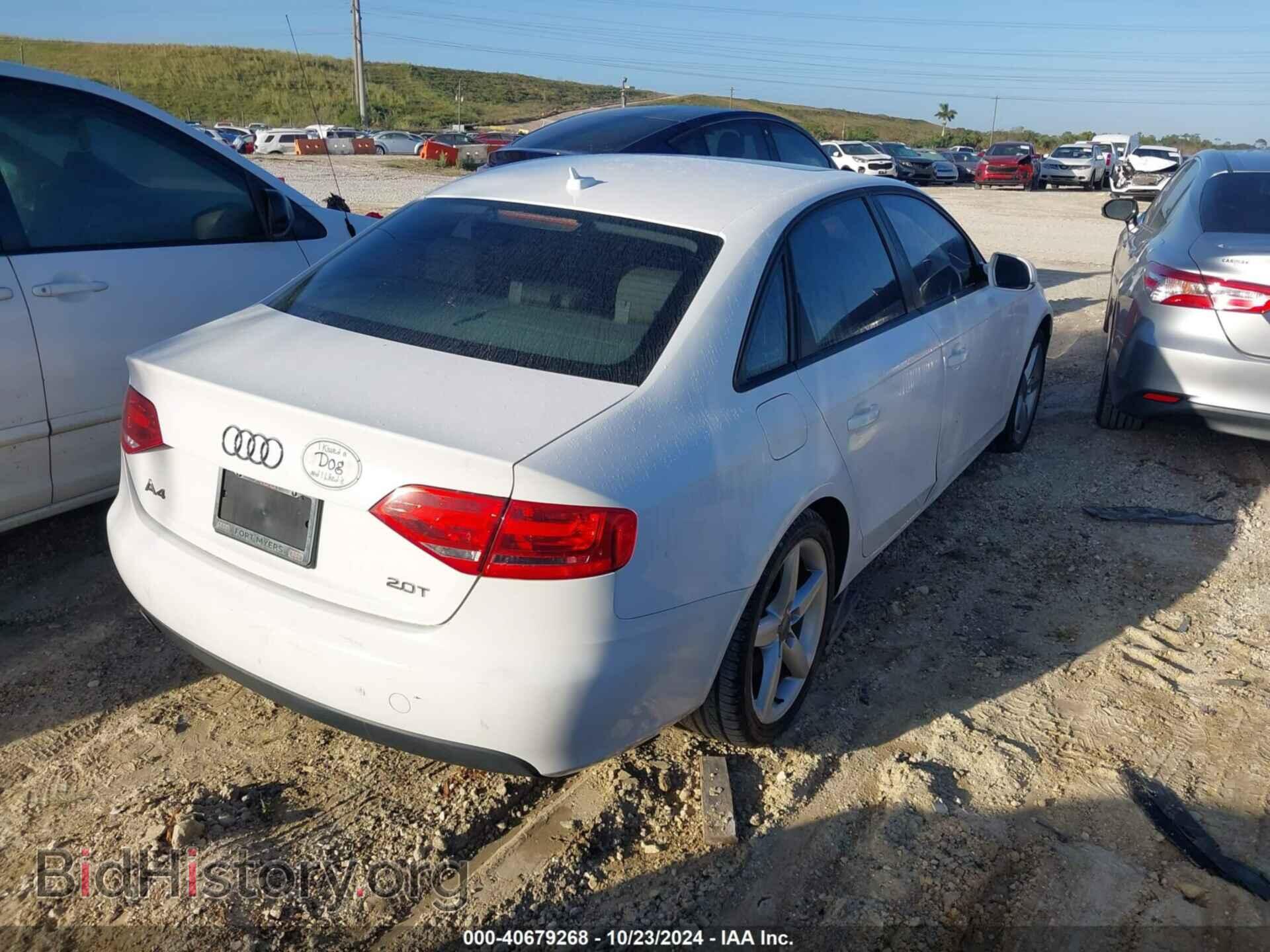 2012 AUDI A4 - VIN: WAUAFAFL2CA118900 - Фото 4